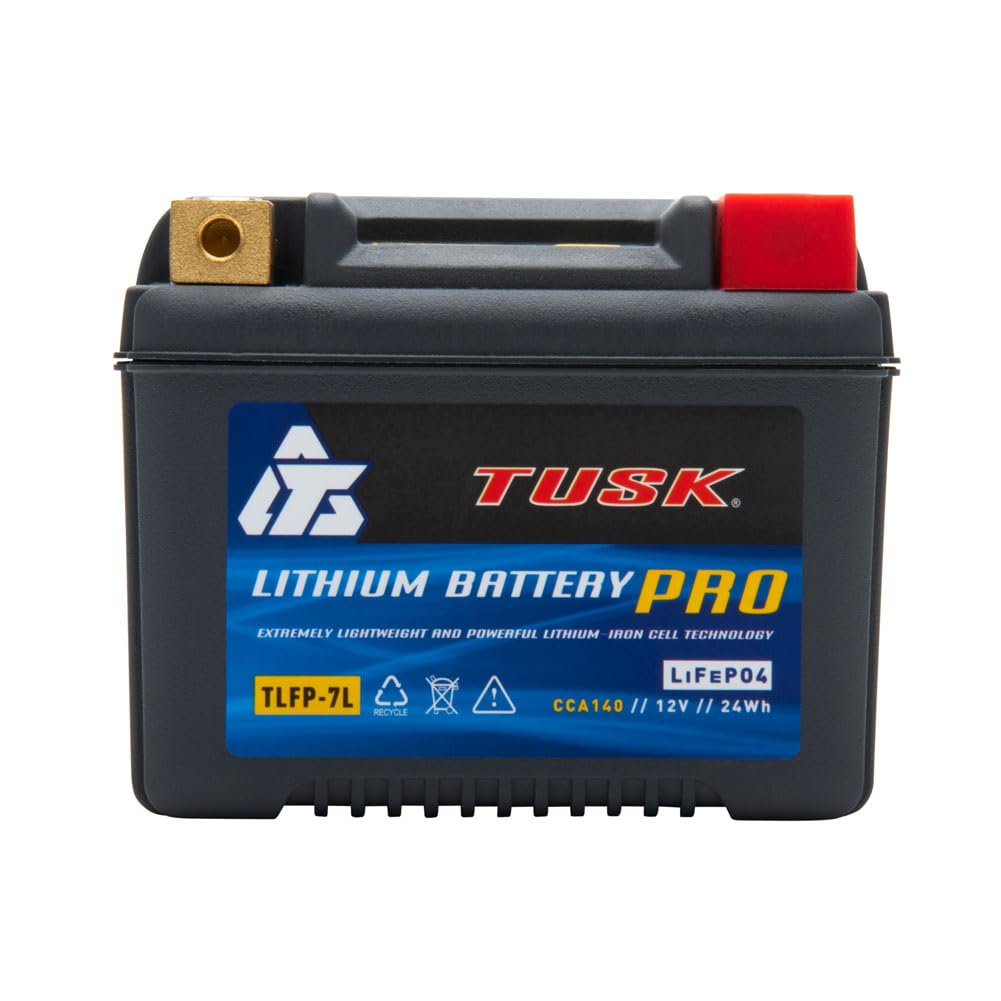 Tusk Lithium Pro Battery TLFP-7L for KTM 350 XC-F (2011-2025) - Lightweight High-Performance Powersports Battery for Off-Road Motorcycles & Dirt Bikes