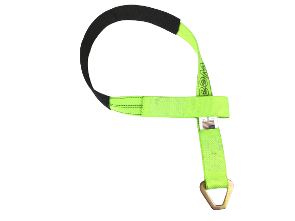 4FT Heavy Duty Axle Strap with Sewn Loop & D-Ring - Secure Tie Down Straps for Trucks, Trailers, ATV & Off-Road Vehicles - Perfect for Towing, Hauling & Transporting Heavy Loads