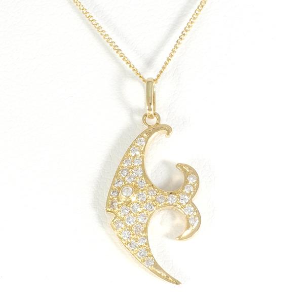 18K Yellow Gold Diamond Necklace for Women - Elegant Luxury Pendant Jewelry Gift for Anniversary, Valentine's Day & Special Occasions