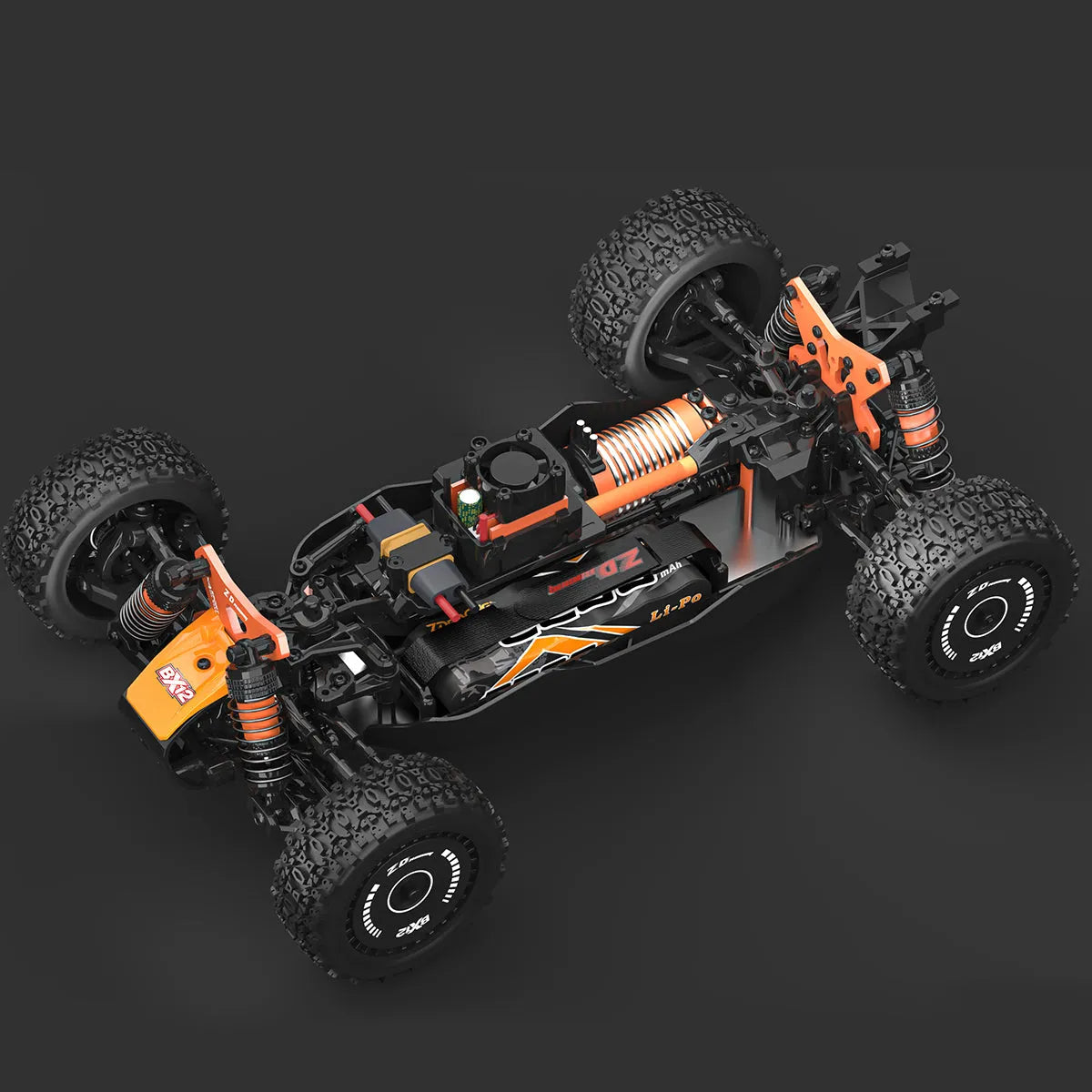 **ZD Racing BX 12 1/12 Scale 4WD RC Car - 70km/h High Speed, 3S Brushless Motor, 2.4G RTR, Oil-Filled Shocks - Off-Road Racing Truck for Adults & Kids (Perfect for Backyard, Park & Track Racing)**