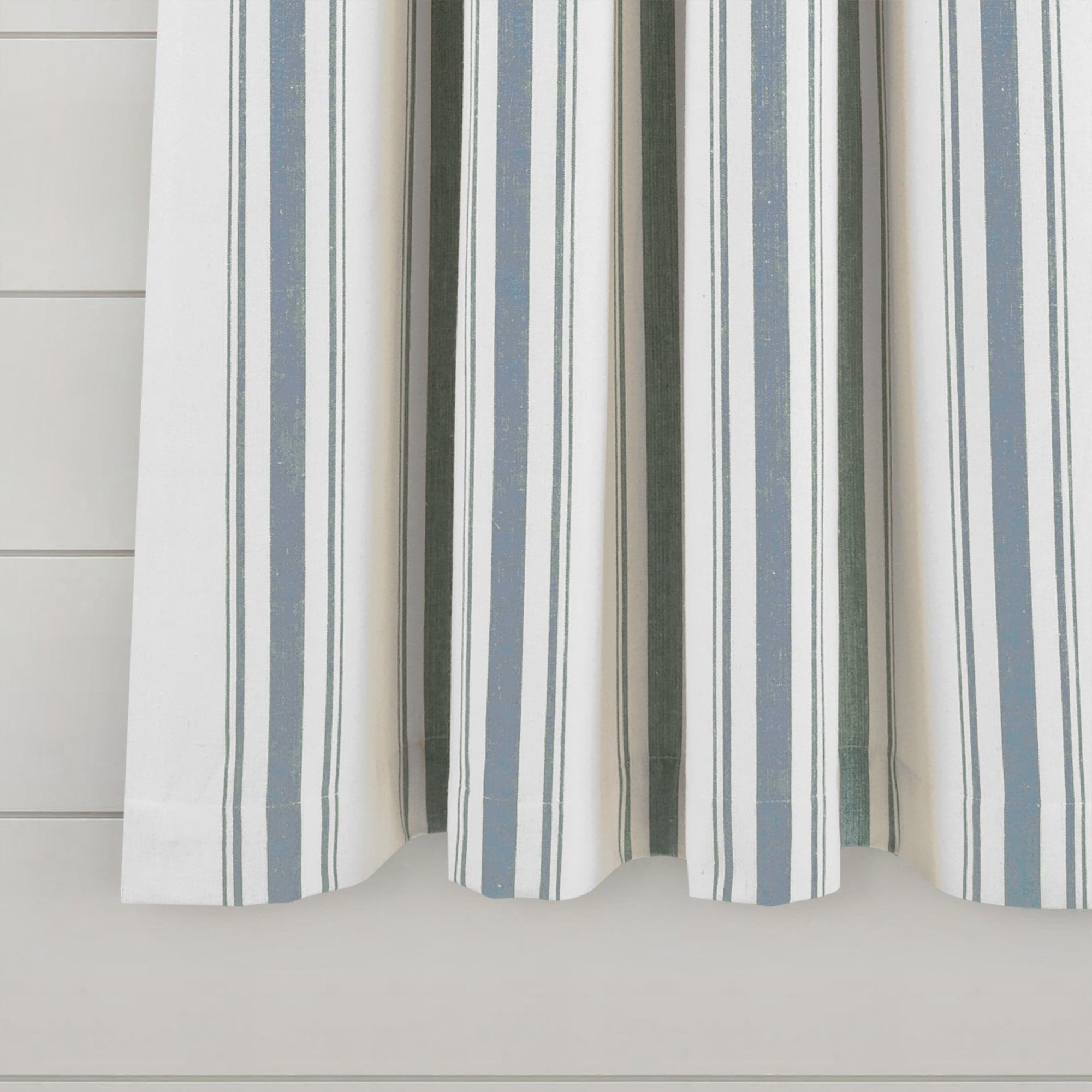 Farmhouse Stripe Yarn-Dyed Recycled Cotton Blend Window Curtain Panel Set - Blackout Thermal Insulated Drapes for Living Room, Bedroom & Nursery (2 Panels, 52x84 Inch) - Perfect for Rustic, Modern & Farmhouse Home Decor