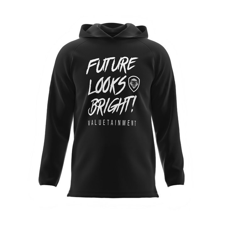 Future Looks Bright Long Sleeve Lightweight Hoodie for Men & Women - Comfortable Pullover Sweatshirt for Casual Wear, Gym, and Outdoor Activities