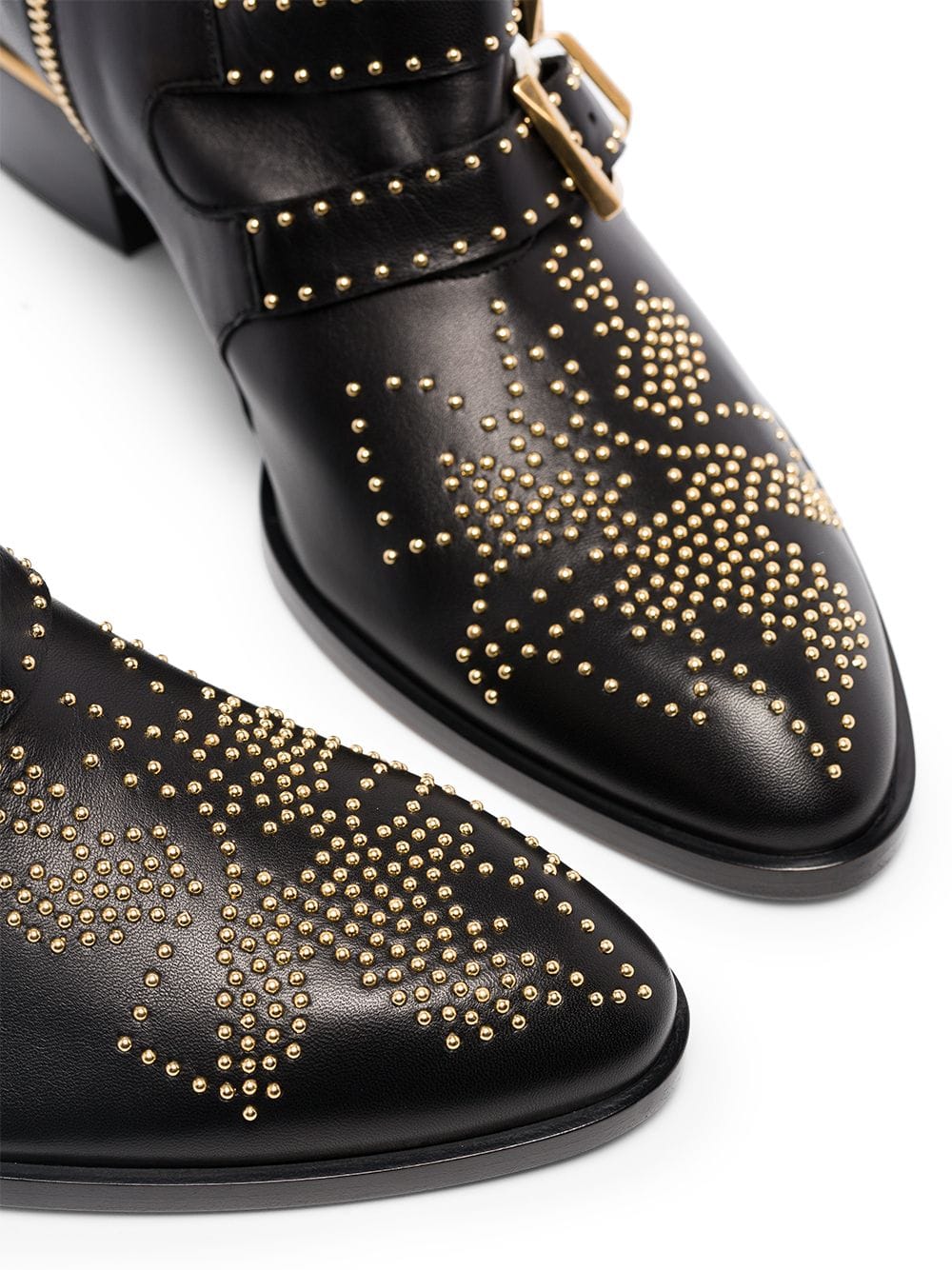 Susanna Women's Low Boots - Stylish Black & Gold Ankle Boots for Fall & Winter | Comfortable Casual & Dressy Footwear for Work, Parties & Everyday Wear