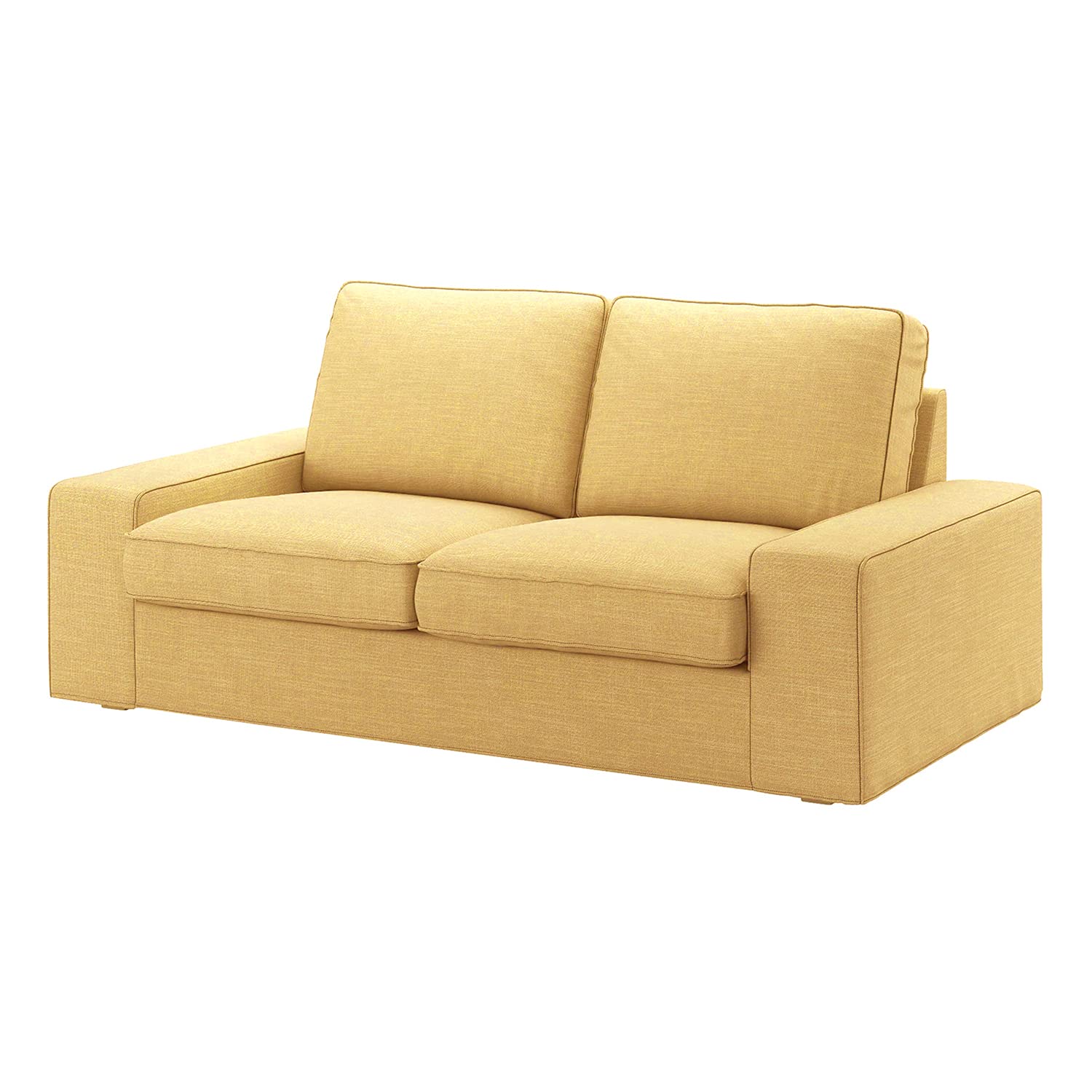 CRIUSJA IKEA Kivik Loveseat Couch Cover (190cm) - 2 Cushion Sofa Slipcover for Small Couches - Living Room Furniture Protector with Matching Cushion Covers (8018-7) - Perfect for Pet Owners & Family Gatherings