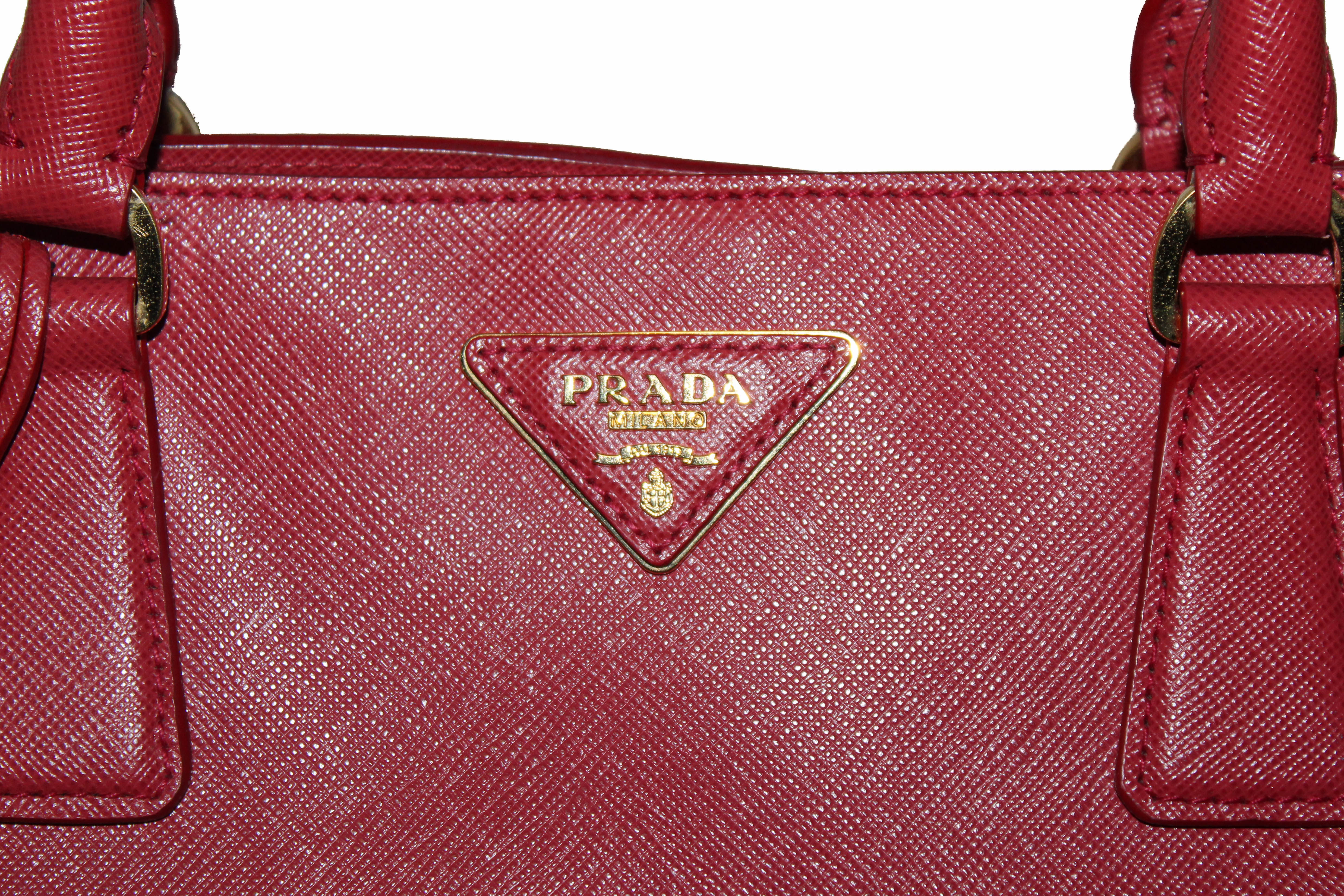 Authentic Prada Fuoco Red Saffiano Leather Large Tote Bag for Women | Luxury Designer Handbag | Perfect for Work, Travel & Everyday Use | Style BN1844