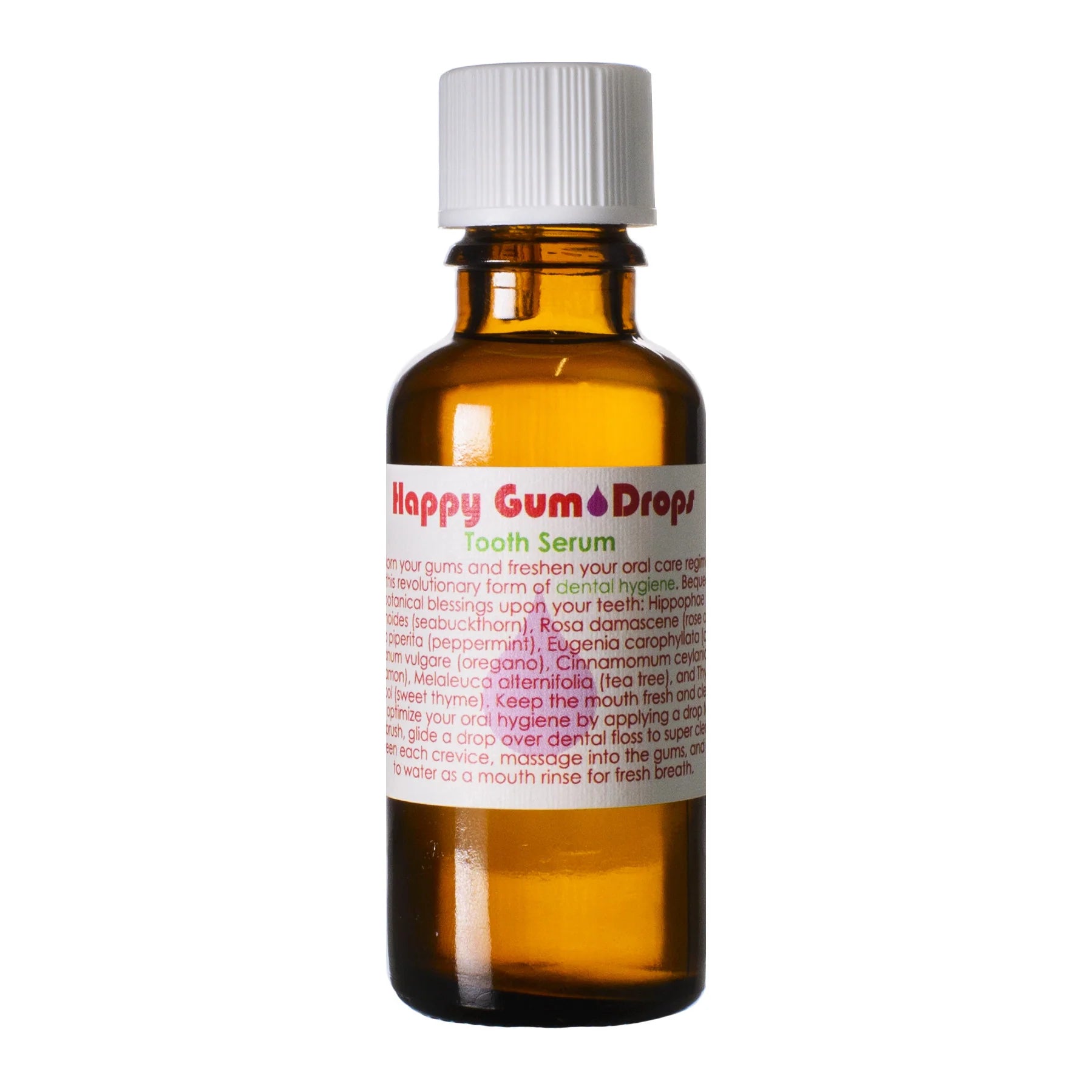 Living Libations Happy Gum Drops - Organic Herbal Gum Massage Oil for Healthy Gums & Fresh Breath | Perfect for Oral Care Routine & Travel