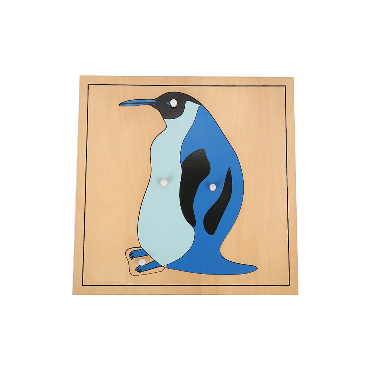 MEYOR Montessori Penguin Puzzle - Educational Wooden Toy for Toddlers & Kids - Learning Shapes & Colors - Perfect for Preschool, Homeschool & Early Childhood Development