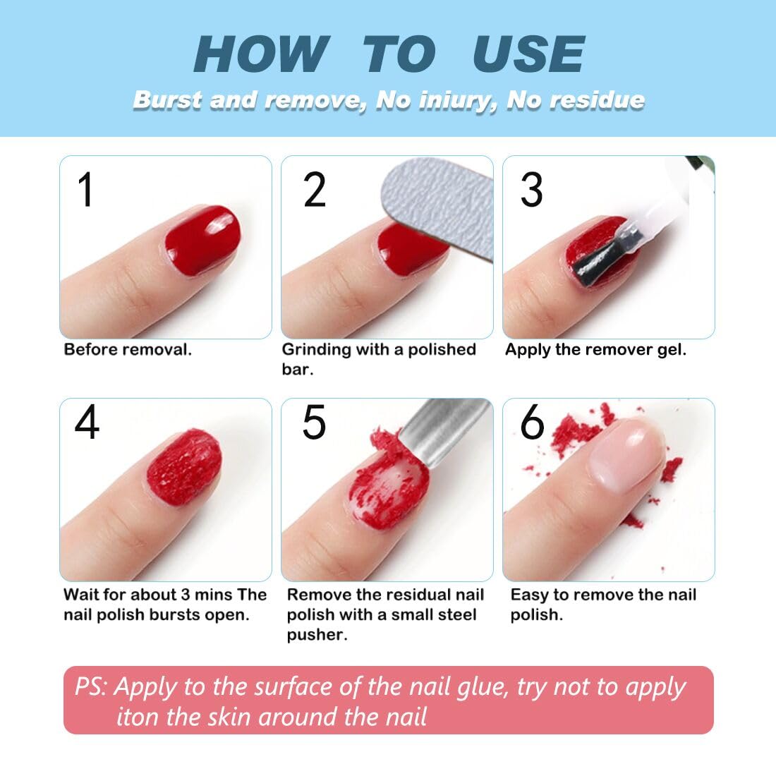 Professional Nail Polish Remover for Gel & Natural Nails - Fast Acting in 3-5 Minutes, Gentle Formula, No Damage (2 Pack) - Perfect for Salon & Home Manicures