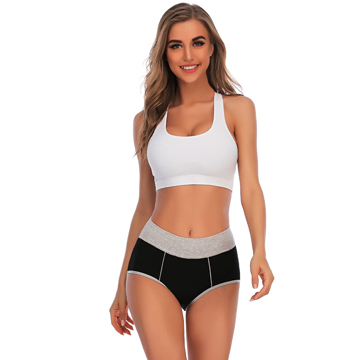 Senllori Women's Cotton High Waist Underwear - Soft Breathable Panties for Ladies, Plus Size Briefs Multipack (3/5 Pack) - Perfect for Everyday Comfort & Postpartum Support