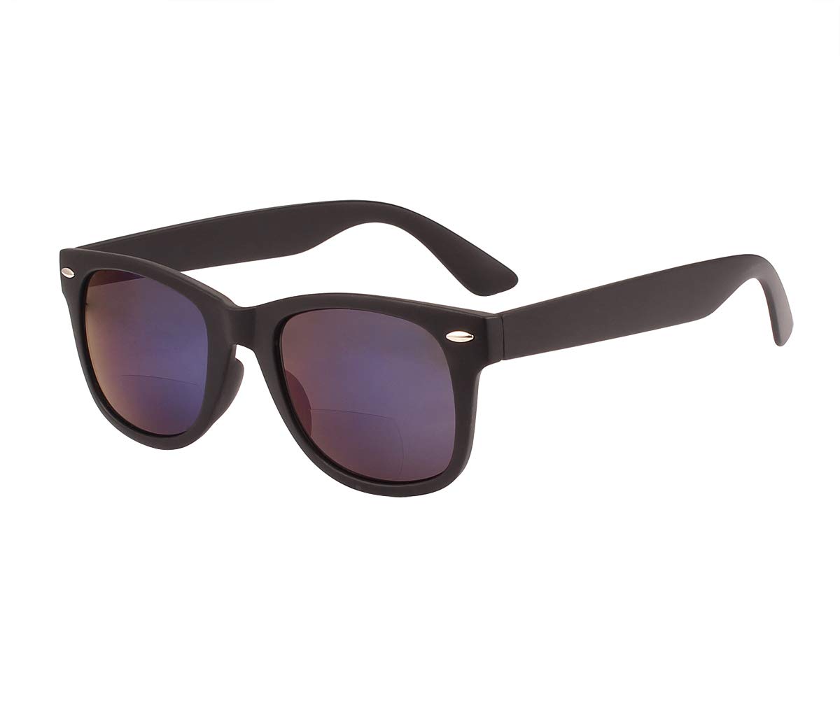 Poxas Classic Bifocal Reading Sunglasses for Men & Women - UV Protection Polarized Eyewear for Outdoor Reading, Fishing & Driving | Retro Style Readers with Comfortable Fit