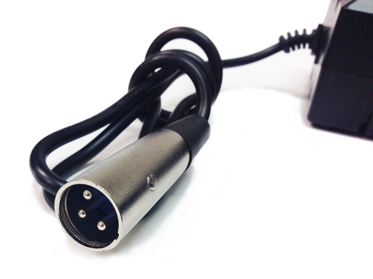 24V 1.6A XLR Battery Charger - Fast Charging for Professional Audio Equipment, CCTV Cameras & LED Lighting - Perfect for Studio, Security & Stage Use