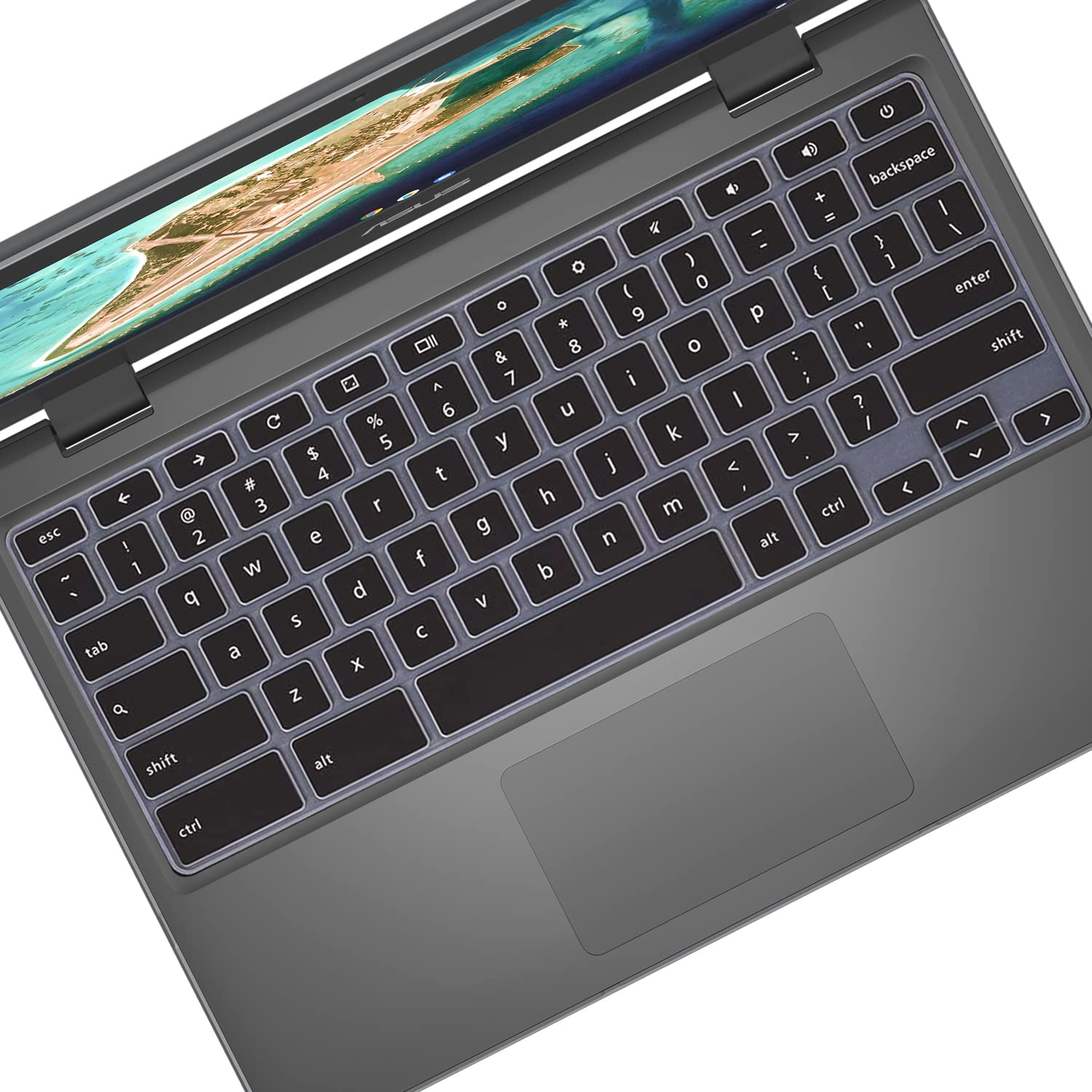 MUBY Keyboard Protector for ASUS Chromebook C203XA C434 C425 C403 C223 C214 C213 C204 C202 CX1 CX1100 CX1101 CX1400 (11.6