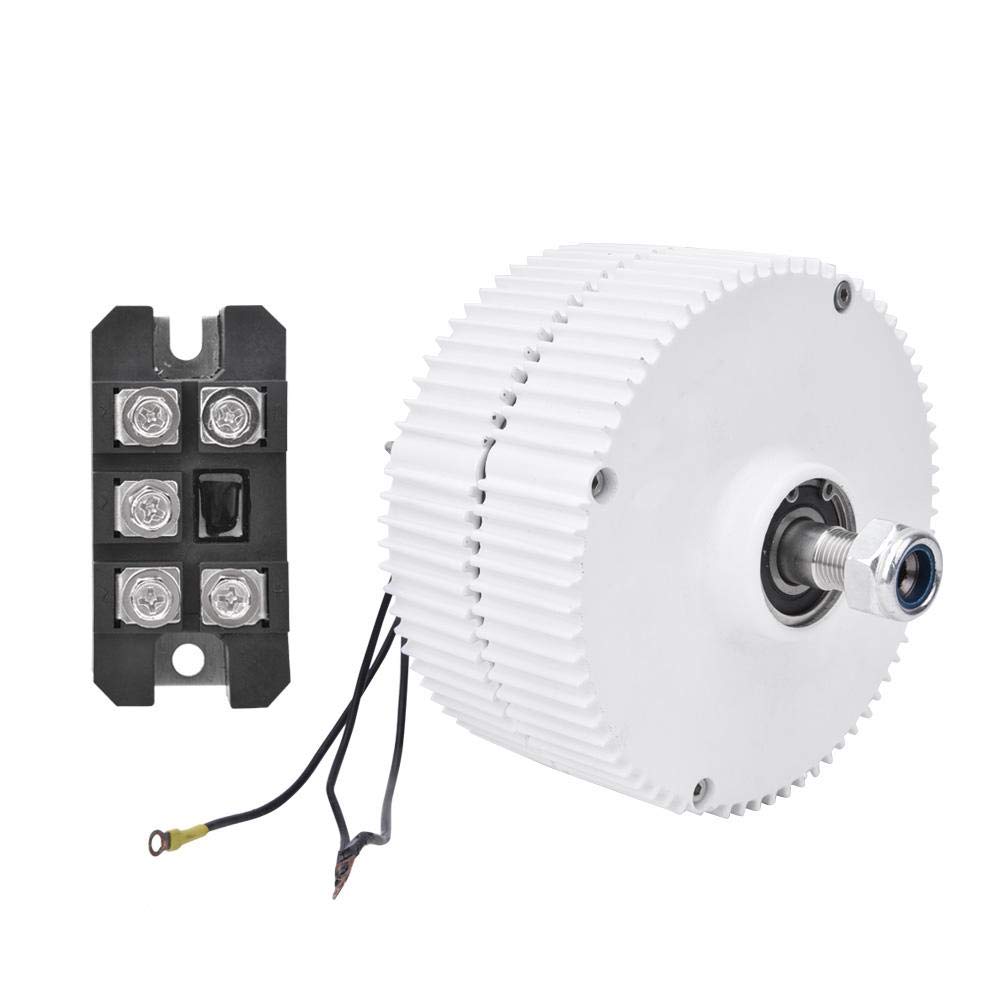 400W 24V Permanent Magnet Generator - 950rpm 3-Phase Synchronous Alternator with Rectifier for Wind Turbine Power System | Home & Off-Grid Energy Solution
