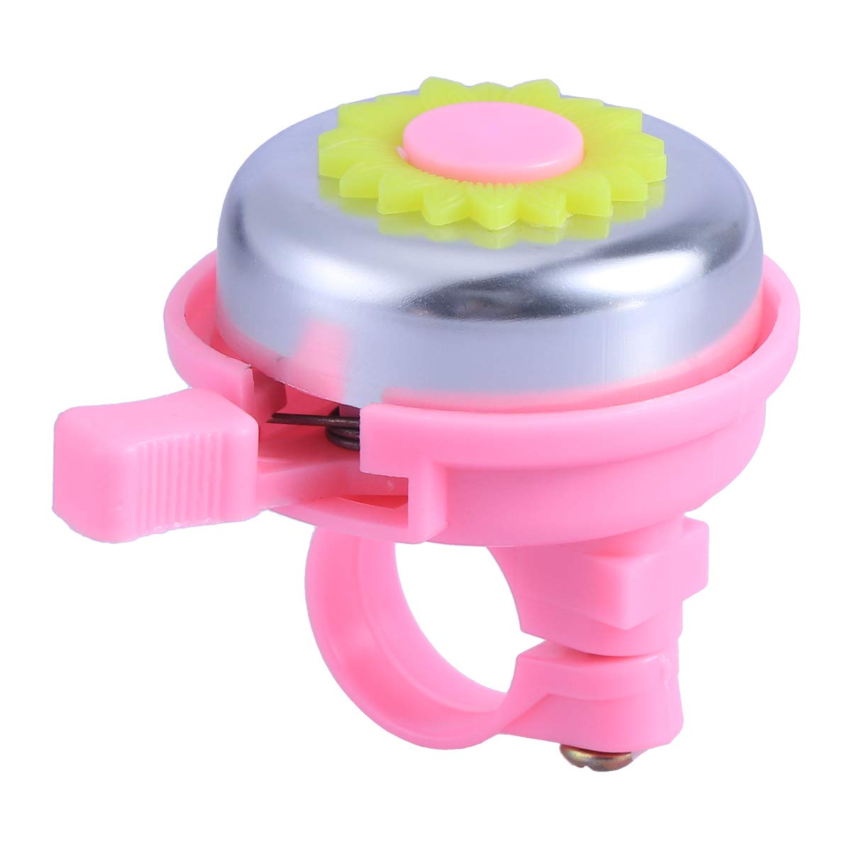 Sunflower Bike Bell for Kids - Loud Cycling Bell with Ring Horn Alarm for Boys & Girls (Pink) - Perfect for Safe Biking, School Commutes & Family Rides