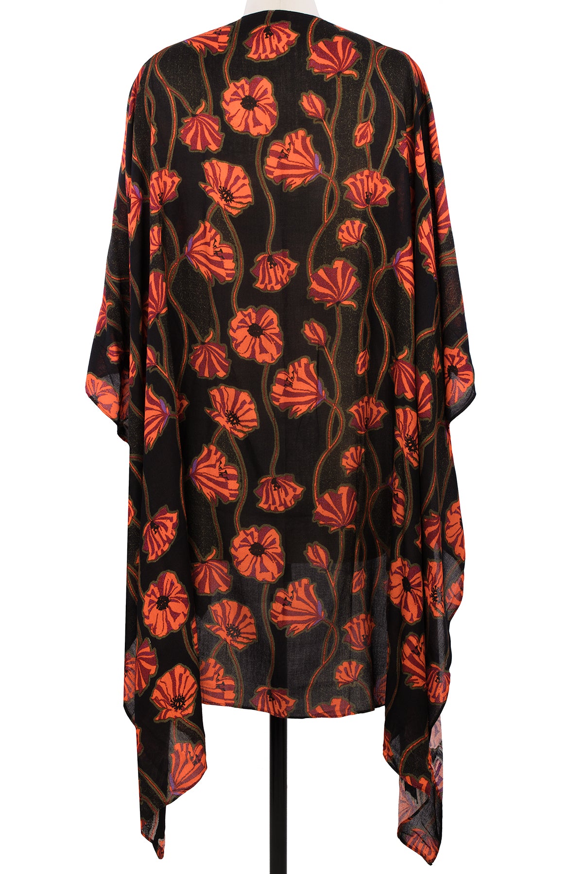 Stylish Poppy Field Casual Kimono for Women - Lightweight Summer Cover Up - Perfect for Beach, Vacation, and Boho Outfits