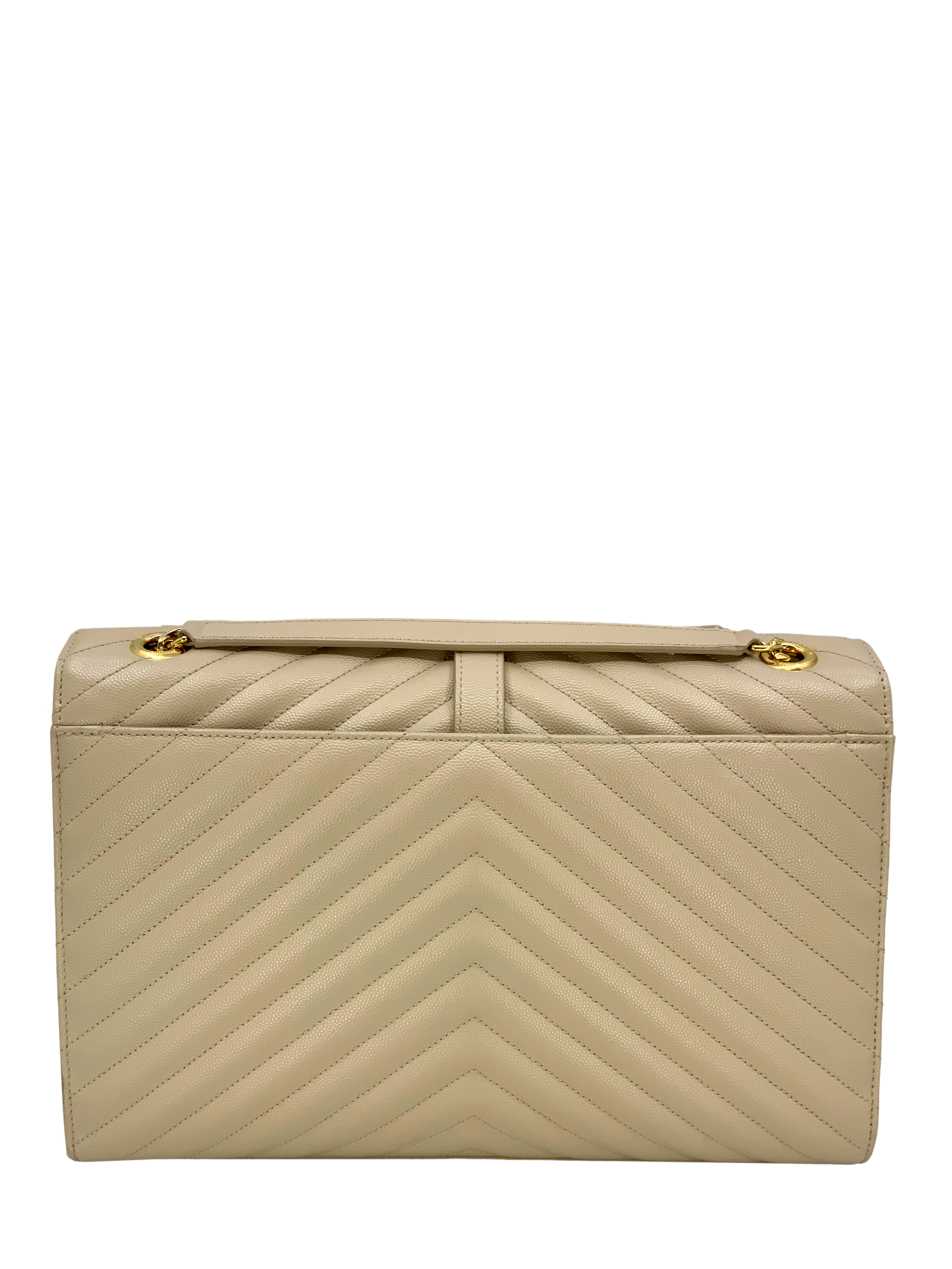 Saint Laurent Matelassé Large Monogram Envelope Flap Bag - Luxury Designer Crossbody Purse for Women, Perfect for Evening Parties & Date Nights