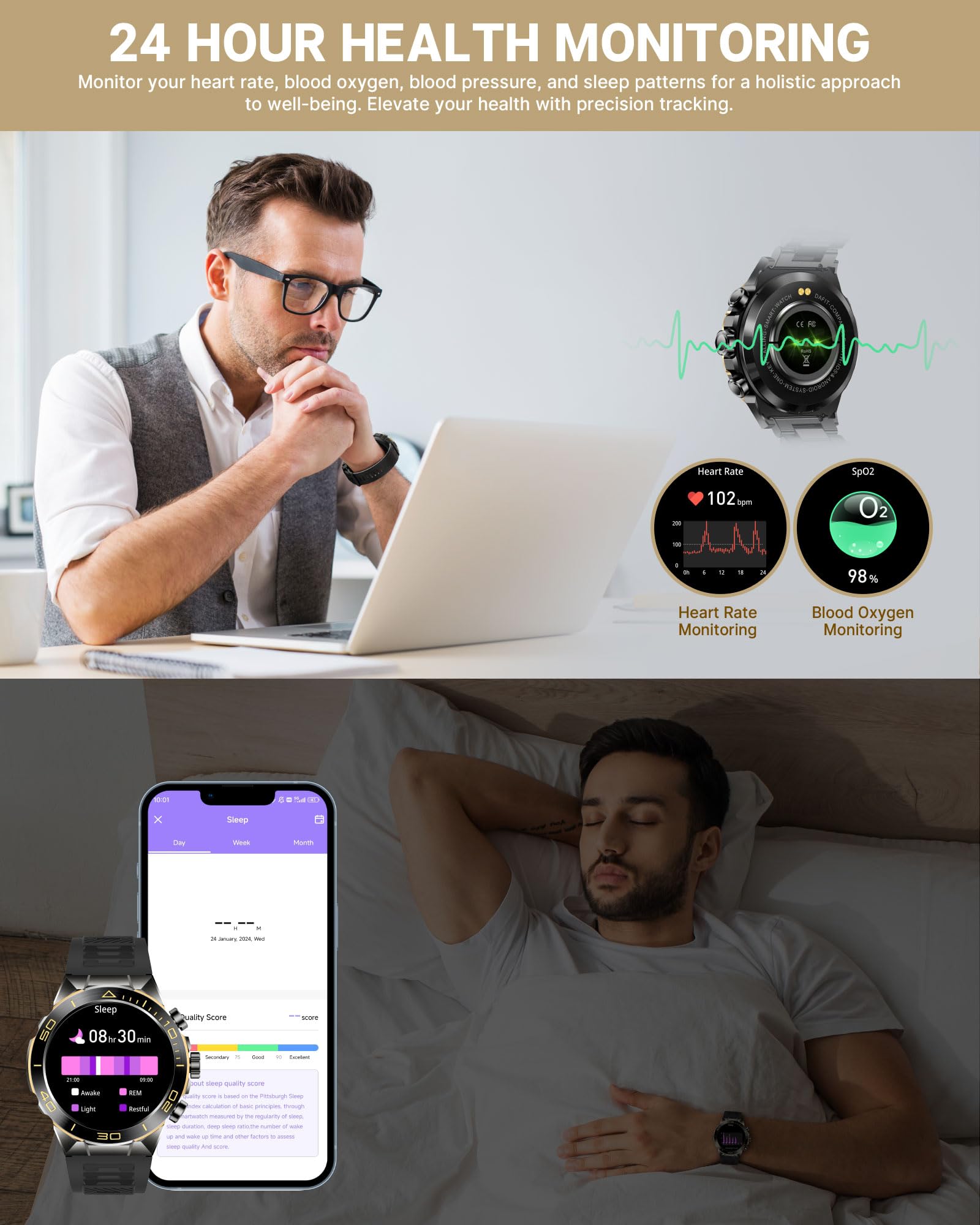 SOUYIE Smart Watch for Men - 1.43