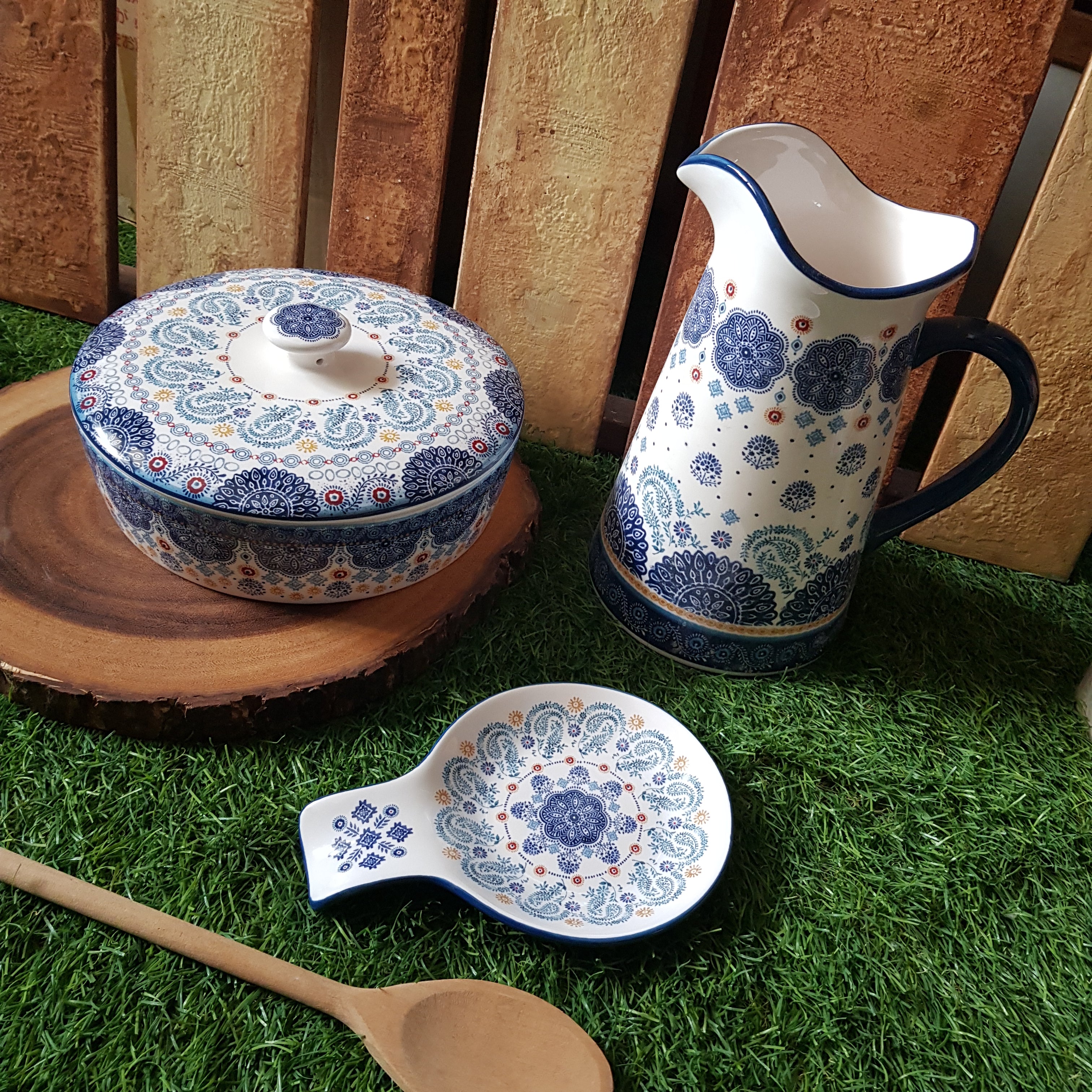 Blue Talavera Pitcher 2L