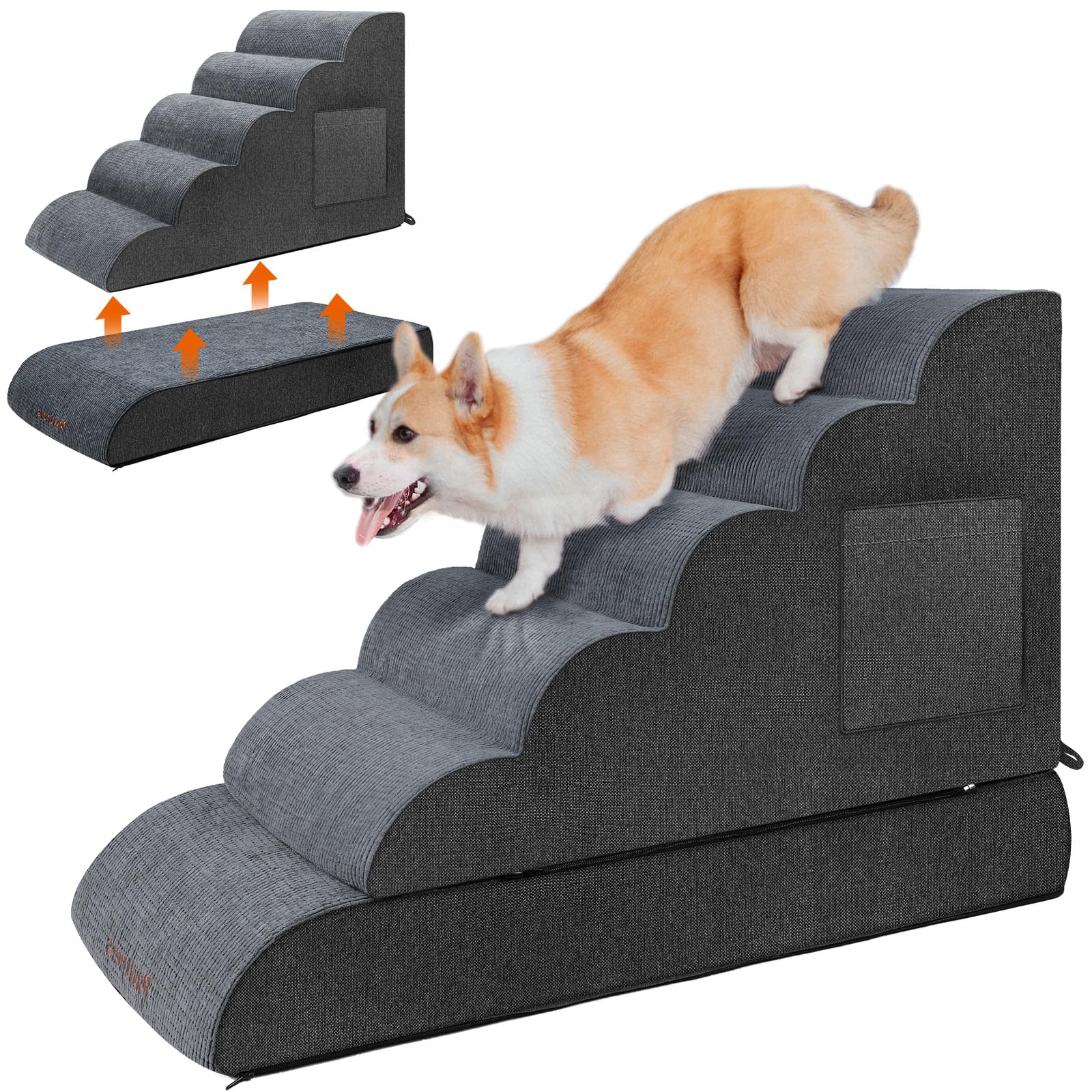 Foam Pet Stairs for Dogs & Cats - 24