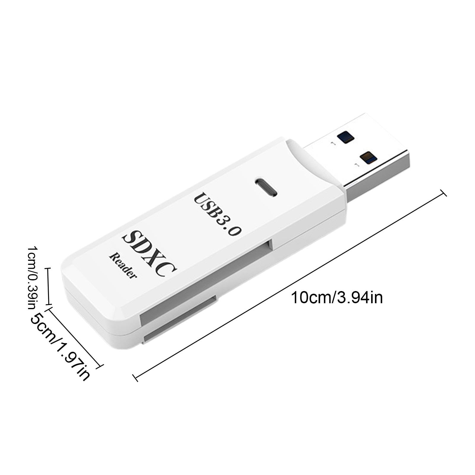 5Gbps USB 3.0 Card Reader for PC & Laptop - Dual Slot SD/TF Memory Card Adapter | Portable Camera Card Viewer | Plug & Play | Compatible with DSLR Cameras, Digital Cameras, Action Cameras | Perfect for Photographers, Videographers & Content Creators