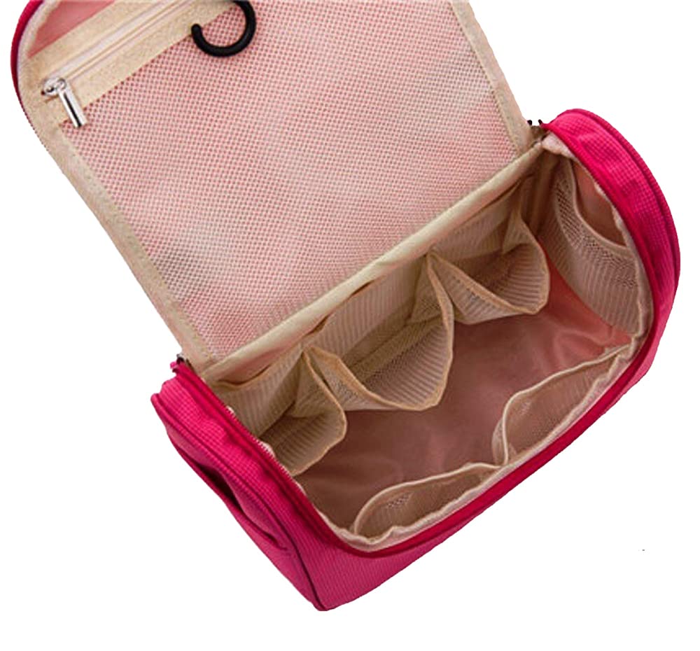 Avanti Creation Waterproof Cosmetic Bag with Hook - Travel Makeup Organizer Pouch for Women | Vanity Bag, Toiletry Bag for Gym, Vacation & Daily Use