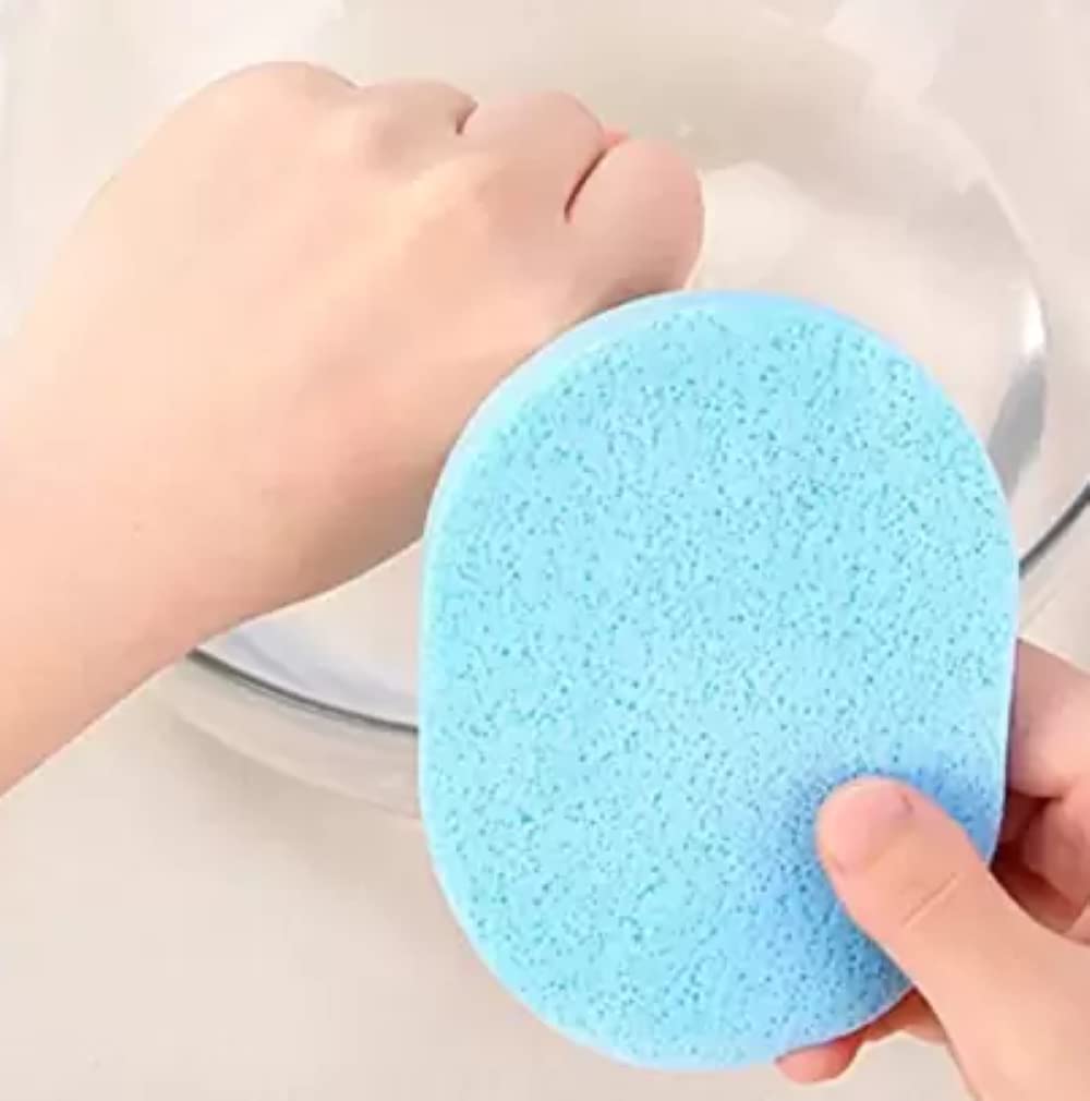 Feelhigh Soft Face Cleansing Sponge Puff - Gentle Makeup Remover & Exfoliating Wash Pad for Daily Skincare Routine | Perfect for Sensitive Skin & Travel Use