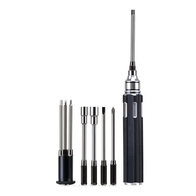 8-in-1 Hex Socket Driver Set with Hexagon Screwdriver Bits - Perfect for RC Helicopters, Boats, Cars & DIY Projects - Durable Multi-Tool for RC Model Building & Repair