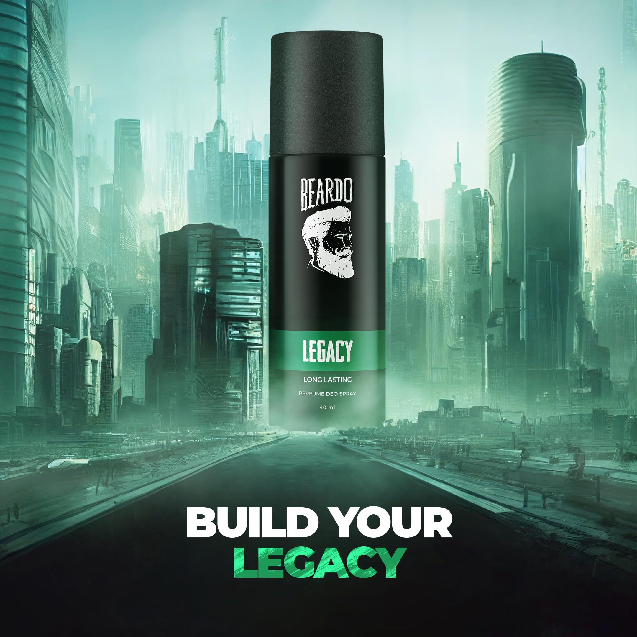 Beardo Darkside 150ml & Legacy Perfume Deo 40ml Men's Cologne Gift Set - Spicy Aromatic Long Lasting Fragrance Deodorant Body Spray - Perfect for Gifting Brother, Friends & Daily Use at Work, Gym or Special Occasions