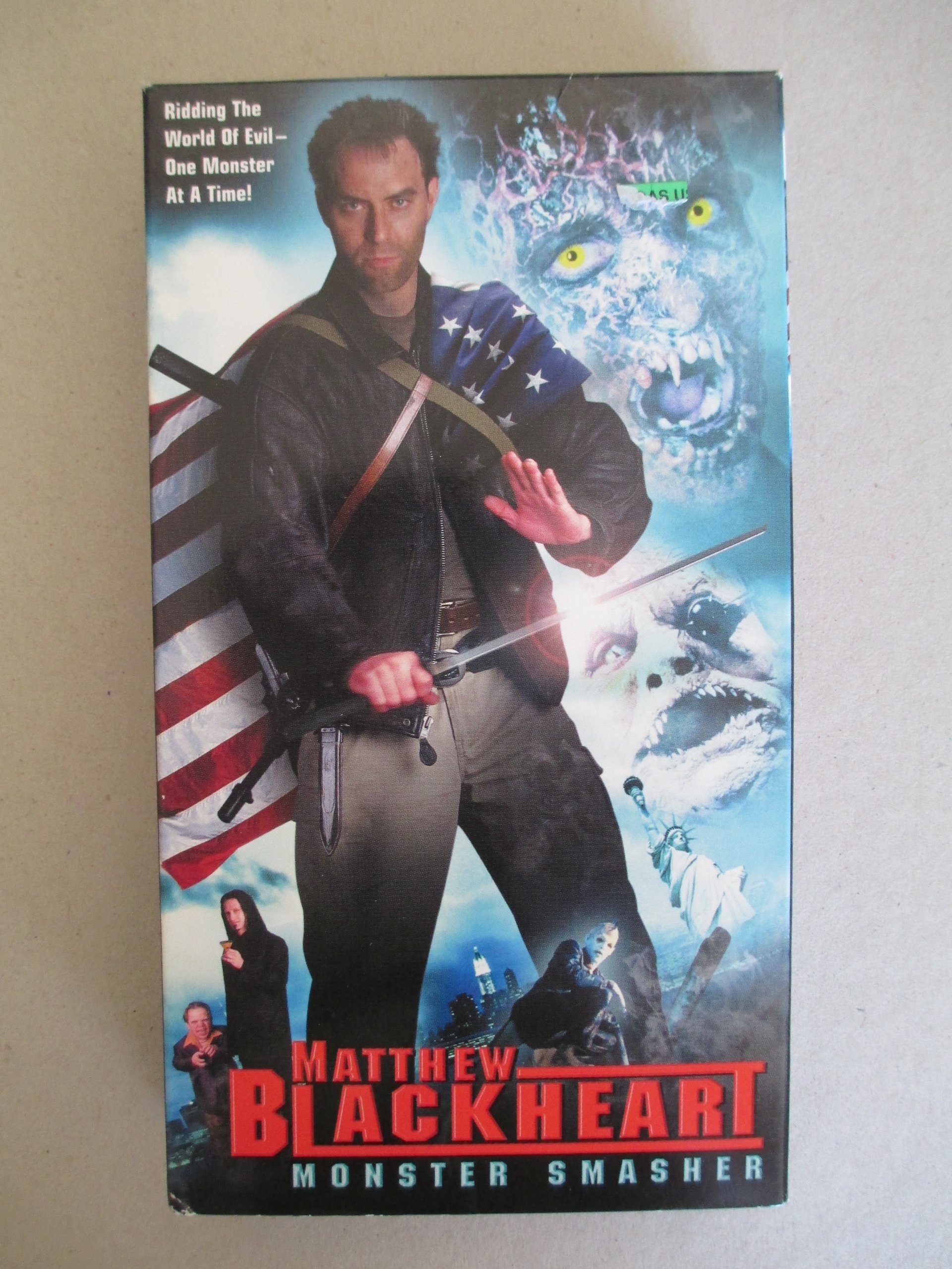 Matthew Blackheart: Monster Smasher VHS - 80s Horror Action Movie Collector's Edition - Perfect for Halloween Parties & Retro Film Nights