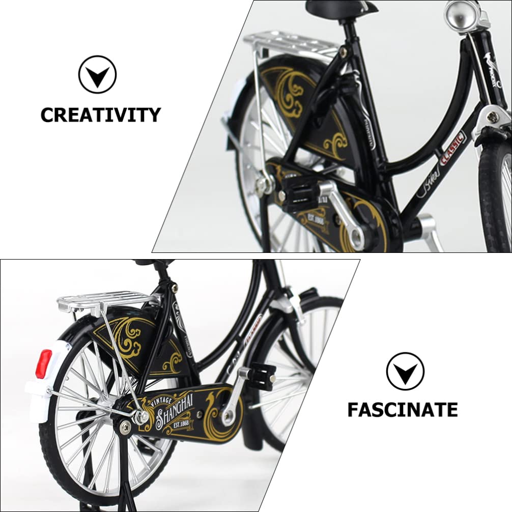 FOMIYES Alloy Mini Bicycle Model - Realistic Simulation Bike Toy for Kids, Finger Bike Ornament, Home & Office Decor - Perfect for Collectors, Gifts, and Desk Display