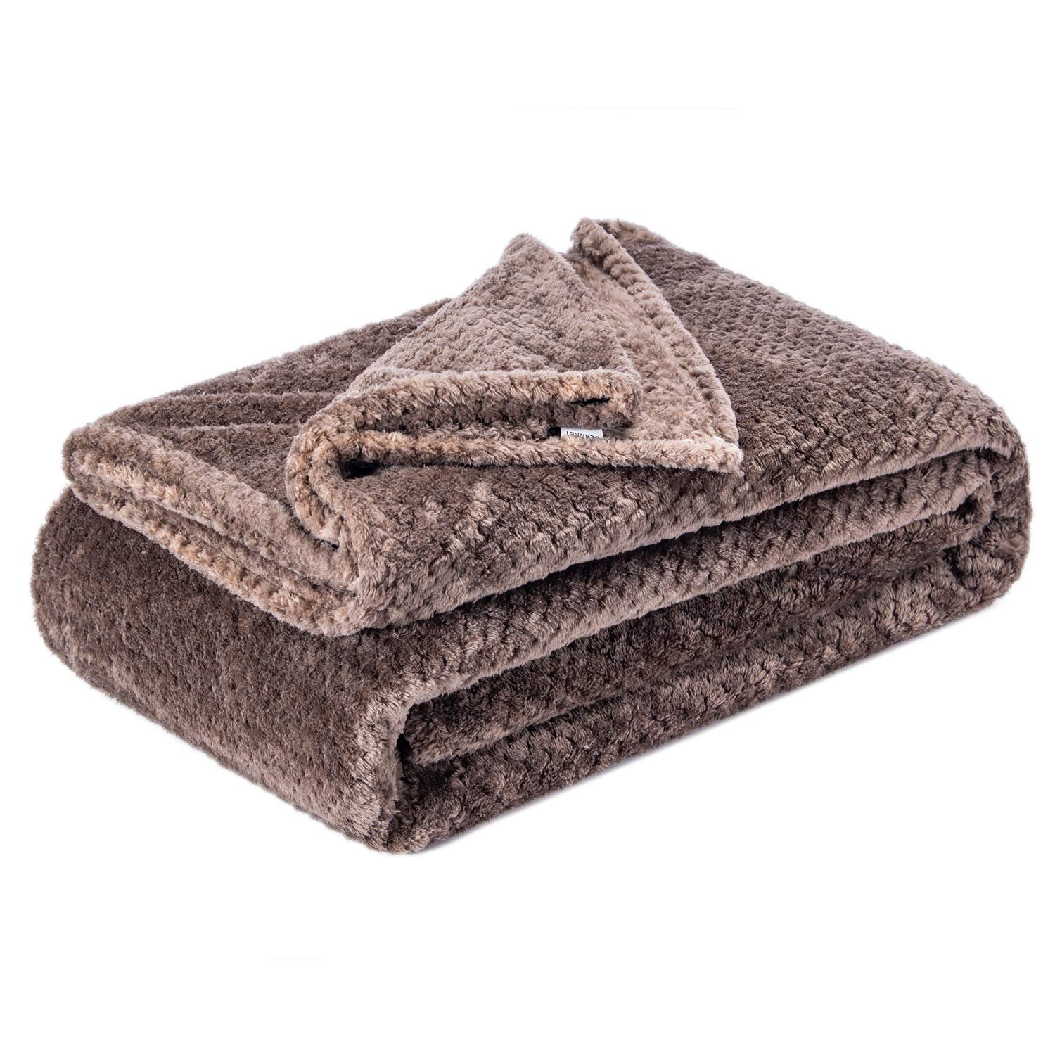 Premium Fuzzy Throw Blanket - Ultra Soft Plush Fleece Blanket for Adults & Kids - Warm Cozy Blanket for Bed, Couch, Sofa - Perfect for Travel, Camping & Outdoor Use - Twin Size 60