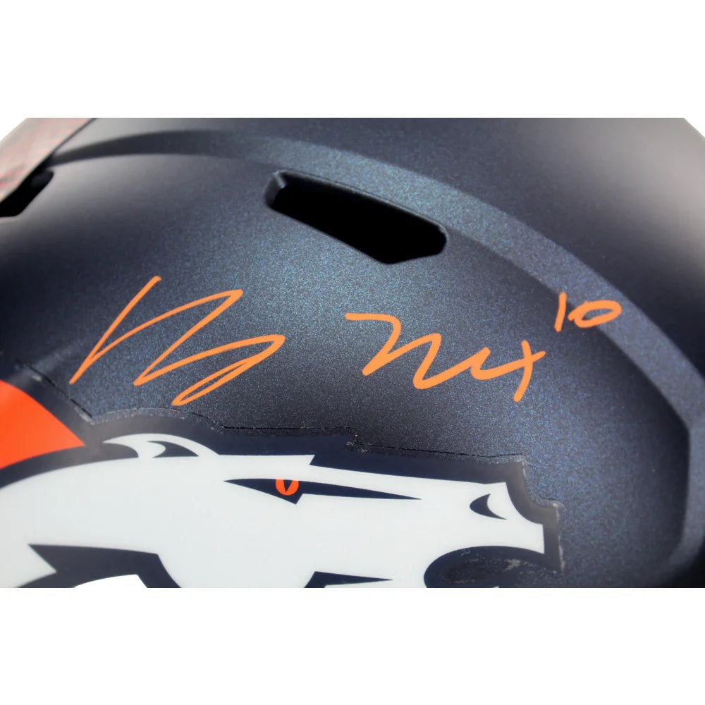 Bo Nix Autographed Denver Broncos Full Size Speed Helmet with BAS COA - Signed NFL Collectible for Fans & Memorabilia Display