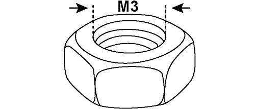 M3 Hexagonal Nuts 934 Galvanized - High Strength Fasteners for Furniture, Machinery & DIY Projects