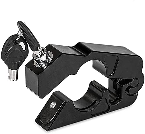Universal Motorcycle Lock Anti-Theft Grip Lock - Secure Handlebar Throttle Grip Security Lock (Black) for Enhanced Motorcycle Safety in Parking and Storage