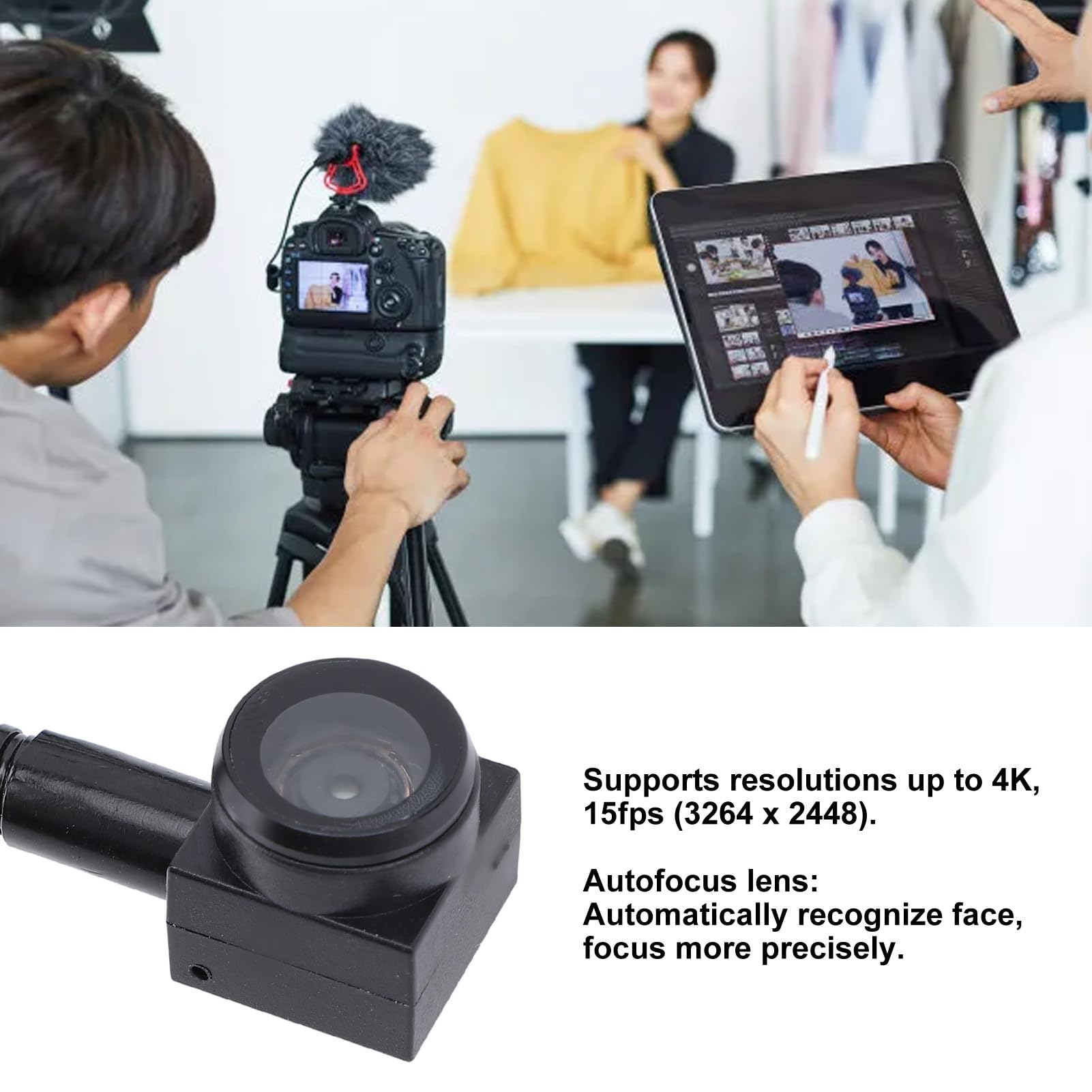 VBESTLIFE 4K HD Autofocus USB Webcam with Built-in Microphone - Plug & Play Web Camera for PC, Laptop, Mac - Perfect for Zoom Meetings, Skype Calls, Google Hangouts, Online Classes & Video Conferencing