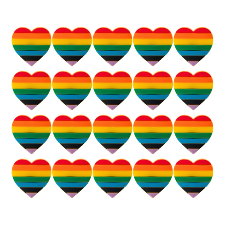 LGBTQ Pride Silicone Pins - Rainbow Flag Enamel Pins for Pride Month, Parades, Gifts & Everyday Wear | Show Your Support with Stylish LGBTQ+ Accessories