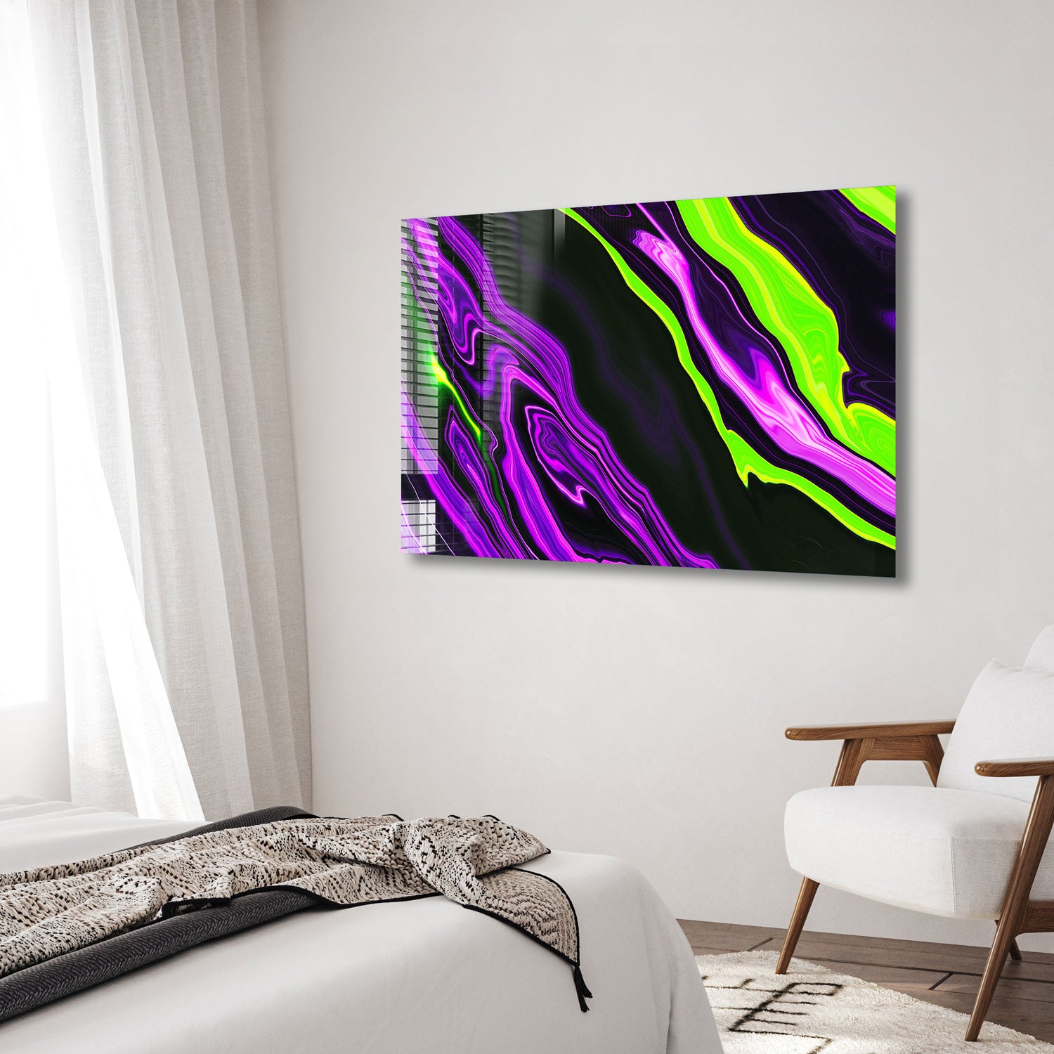 Vibrant Purple & Green Neon Lights - LED Party Decorations for Home, Events & Nightclubs - Perfect for Halloween, Raves & Themed Parties