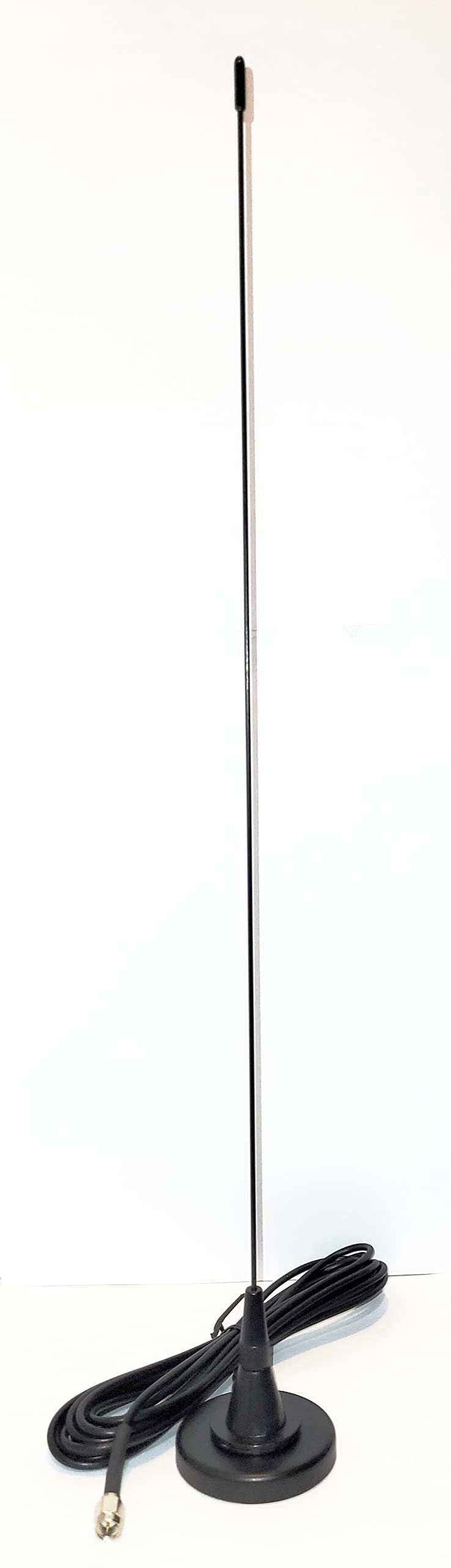 Portable Mini Magnet Mount Scanner Antenna with SMA Connector for Car, Truck & Emergency Radio - Ideal for Police, Fire, EMS & Weather Monitoring