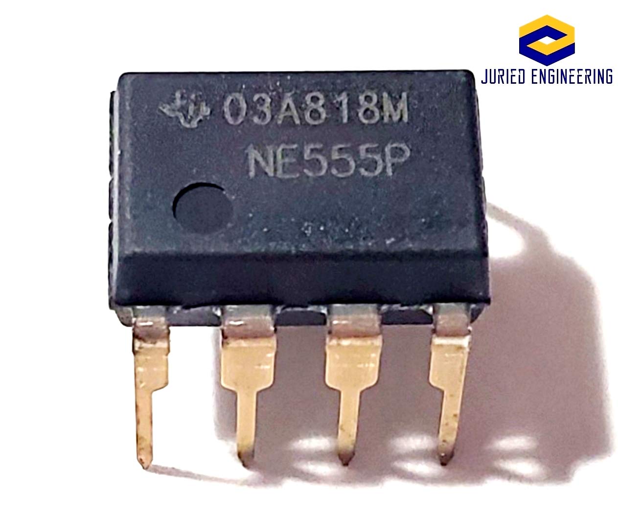 NE555P IC Single Precision Timer & 8-Pin DIP Sockets with Machined Contact Pins - Breadboard-Friendly (1 Pair) for DIY Electronics Projects, Arduino Prototyping, and Circuit Testing