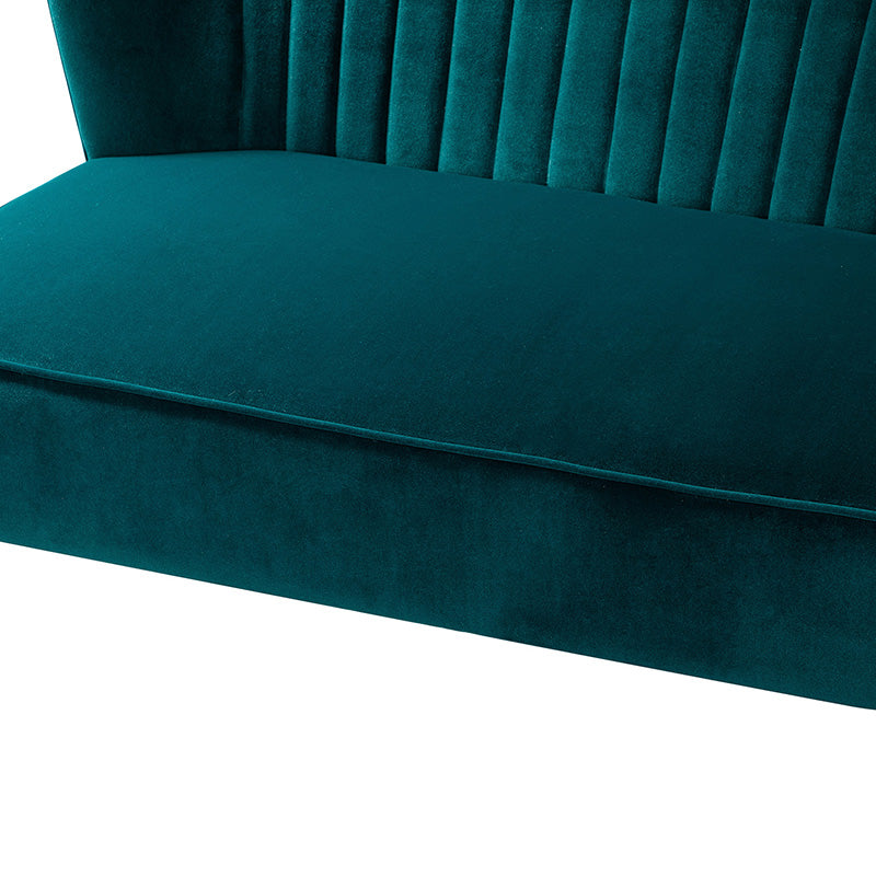 Bariana Velvet Loveseat - Soft & Luxurious Small Couch for Living Room, Bedroom, or Office - Perfect for Cozy Seating & Home Decor