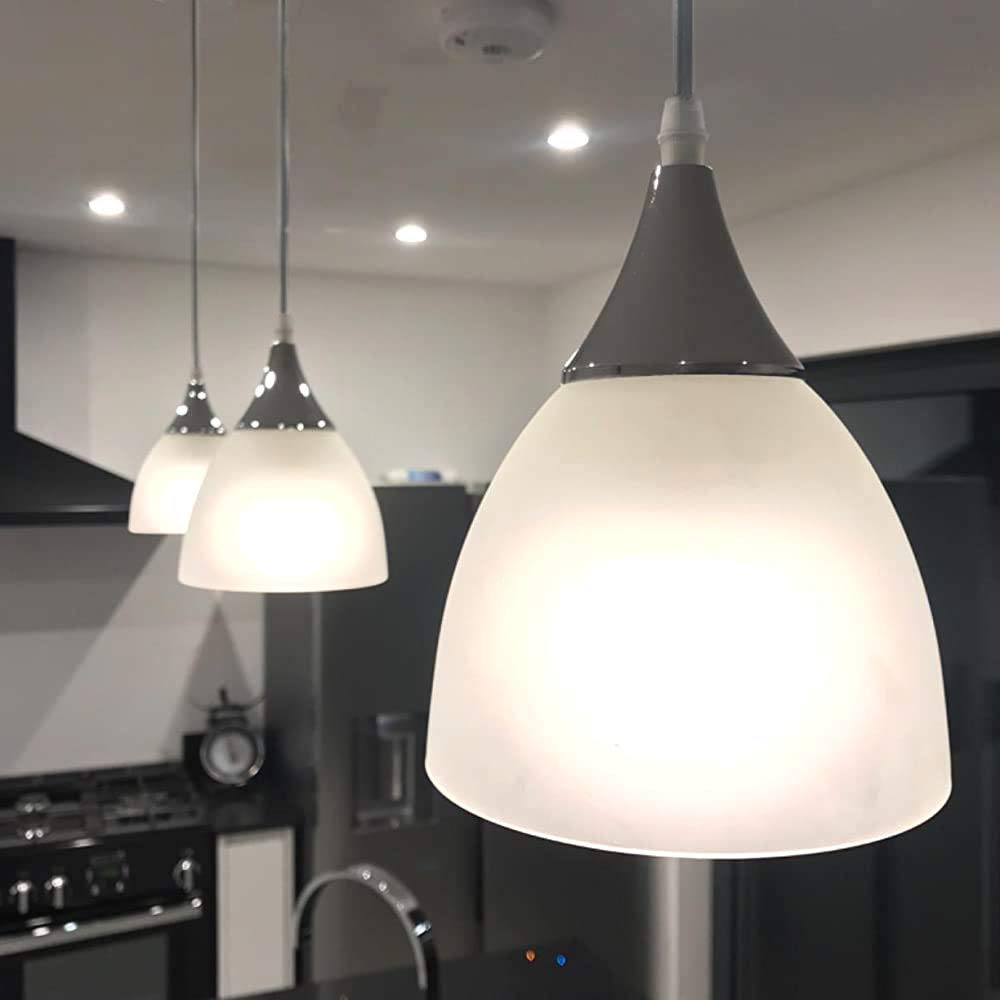 Kiven H-Type Track Mounted Pendant Lights for Kitchen Island - 3-Light Industrial Ceiling Lighting Fixture | Modern Dining Room & Bar Lighting Solution