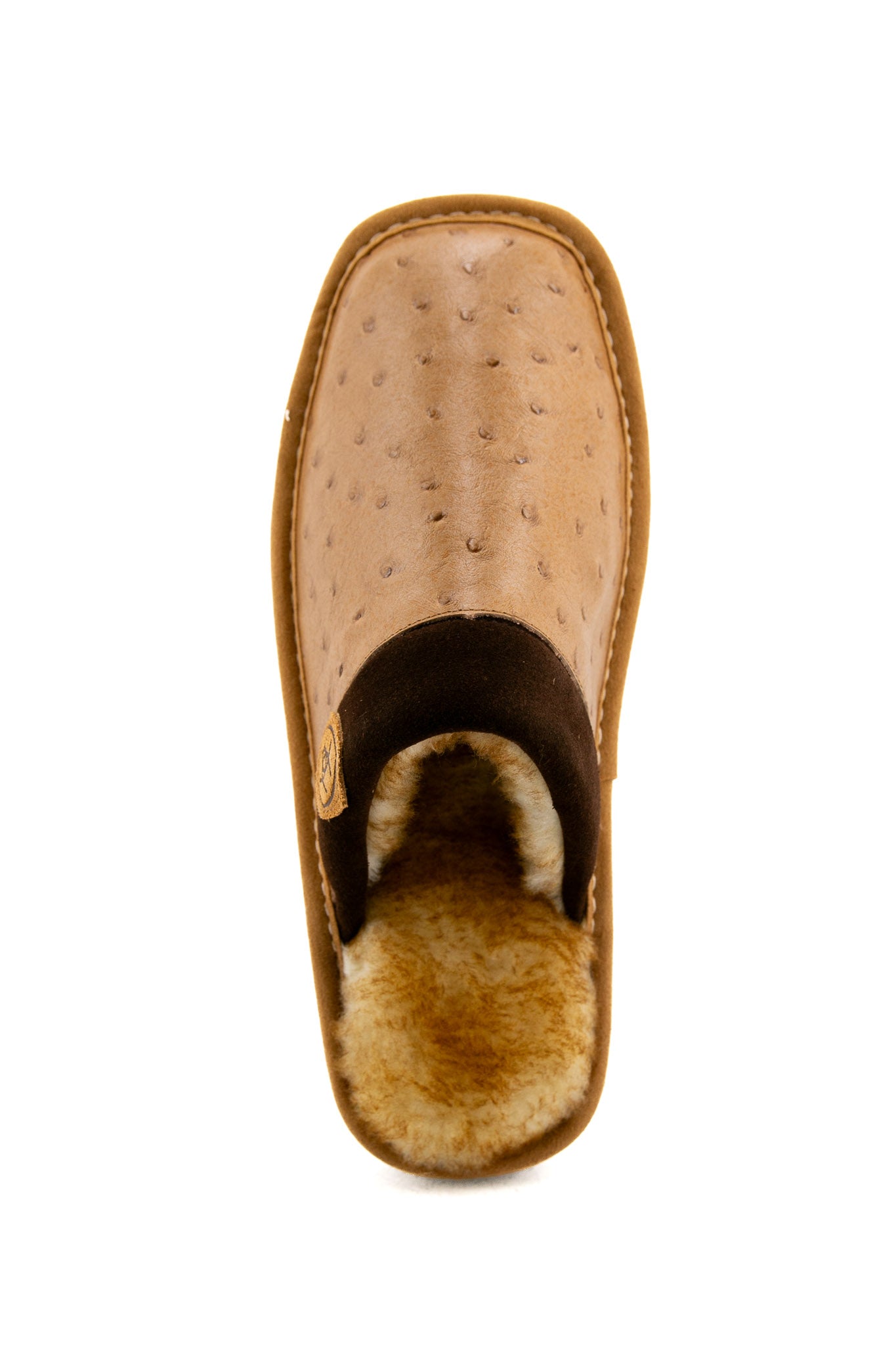 Ariat Silversmith Men's Ostrich Leather Slippers - Comfortable Casual House Shoes for Indoor/Outdoor Wear