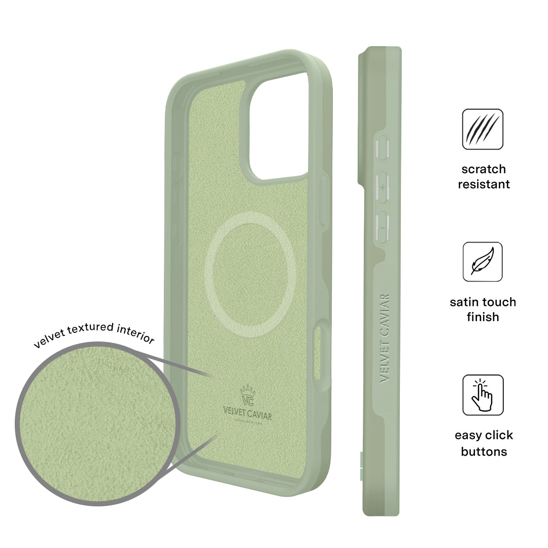 Smoky Sage iPhone Case - Premium Protective Cover for iPhone 13/14/15 Pro Max - Slim & Durable Shockproof Phone Case with Matte Finish - Perfect for Everyday Use, Travel & Outdoor Activities
