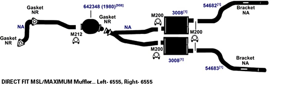 AP Exhaust 6555 Muffler - Durable Car Exhaust Replacement for Smooth Rides
