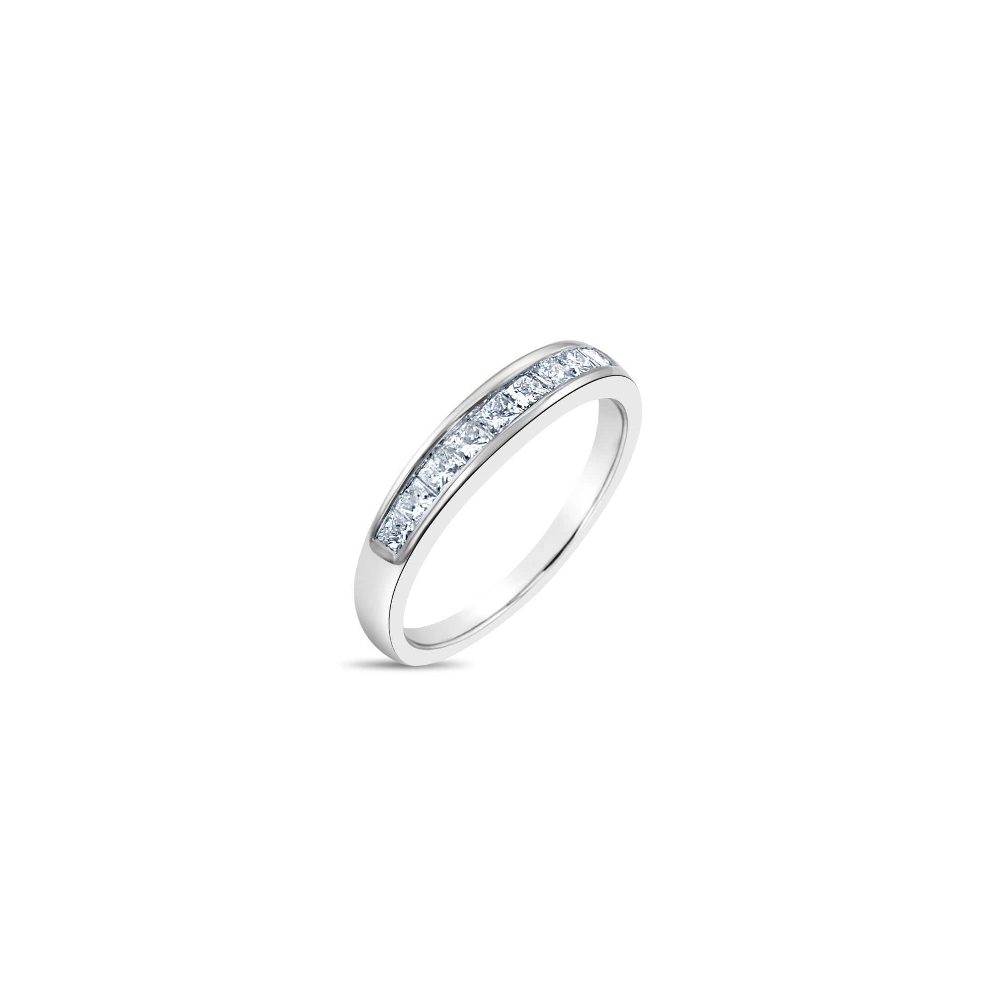 0.50 Carat Princess Cut Diamond Engagement Ring in Platinum - Perfect for Proposals, Weddings & Anniversary Gifts