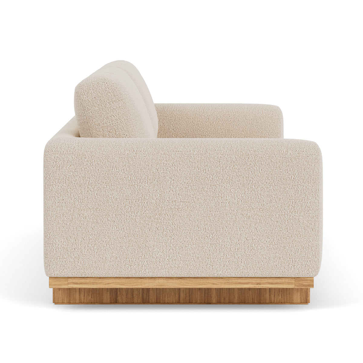 Luxury Aya Boucle 3.5 Seater Sofa - Modern Upholstered Couch for Living Room, Lounge & Office - Soft Chenille Fabric with Solid Wood Frame - Comfortable Mid-Century Design for Home Decor