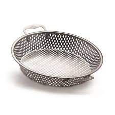 Napoleon Stainless Steel Grilling Wok - 14 Inch Stir Fry Pan for Outdoor BBQ, Camping & Asian Cooking - Heavy Duty Non-Stick Griddle for Gas & Charcoal Grills (Model 56027)