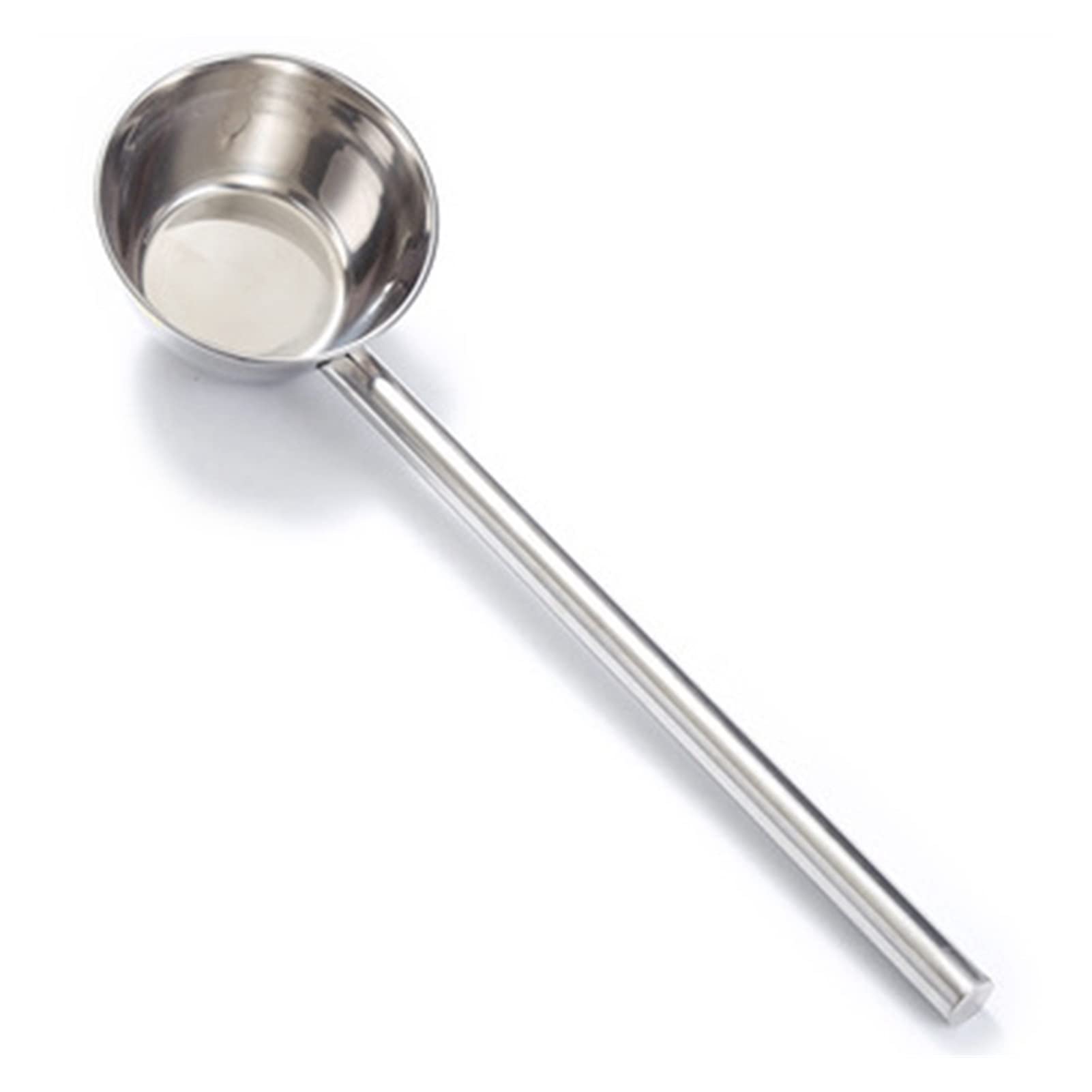 Premium Stainless Steel Long Handle Water & Soup Spoon - Professional Chef Kitchen Tool (Silver) - Ideal for Cooking, Serving, and Measuring Liquids in Restaurants & Home Kitchens