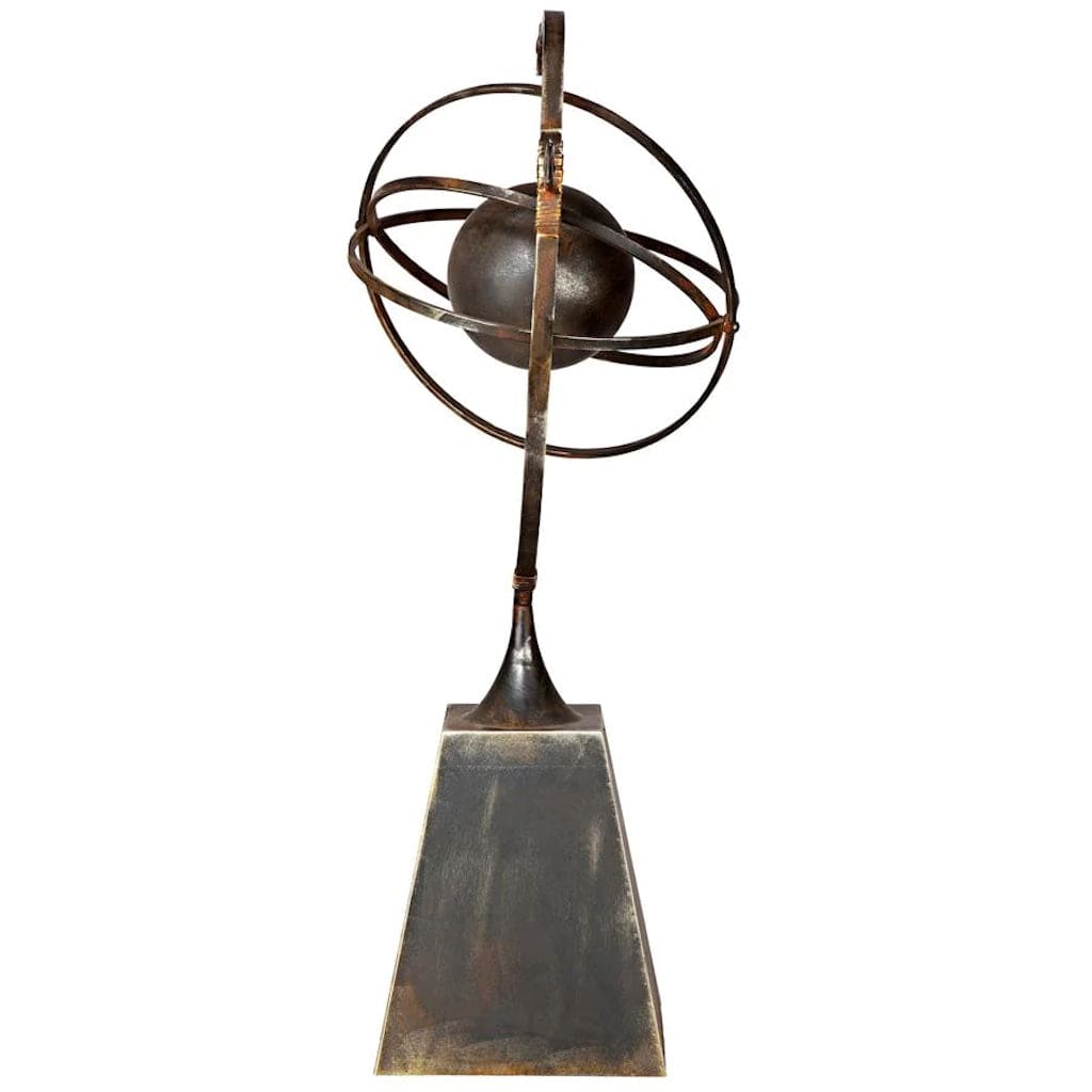 Design Toscano Decorative Metal Celestial Garden Armillary Sphere - Elegant Outdoor Astronomy Decor for Patio, Garden, and Backyard