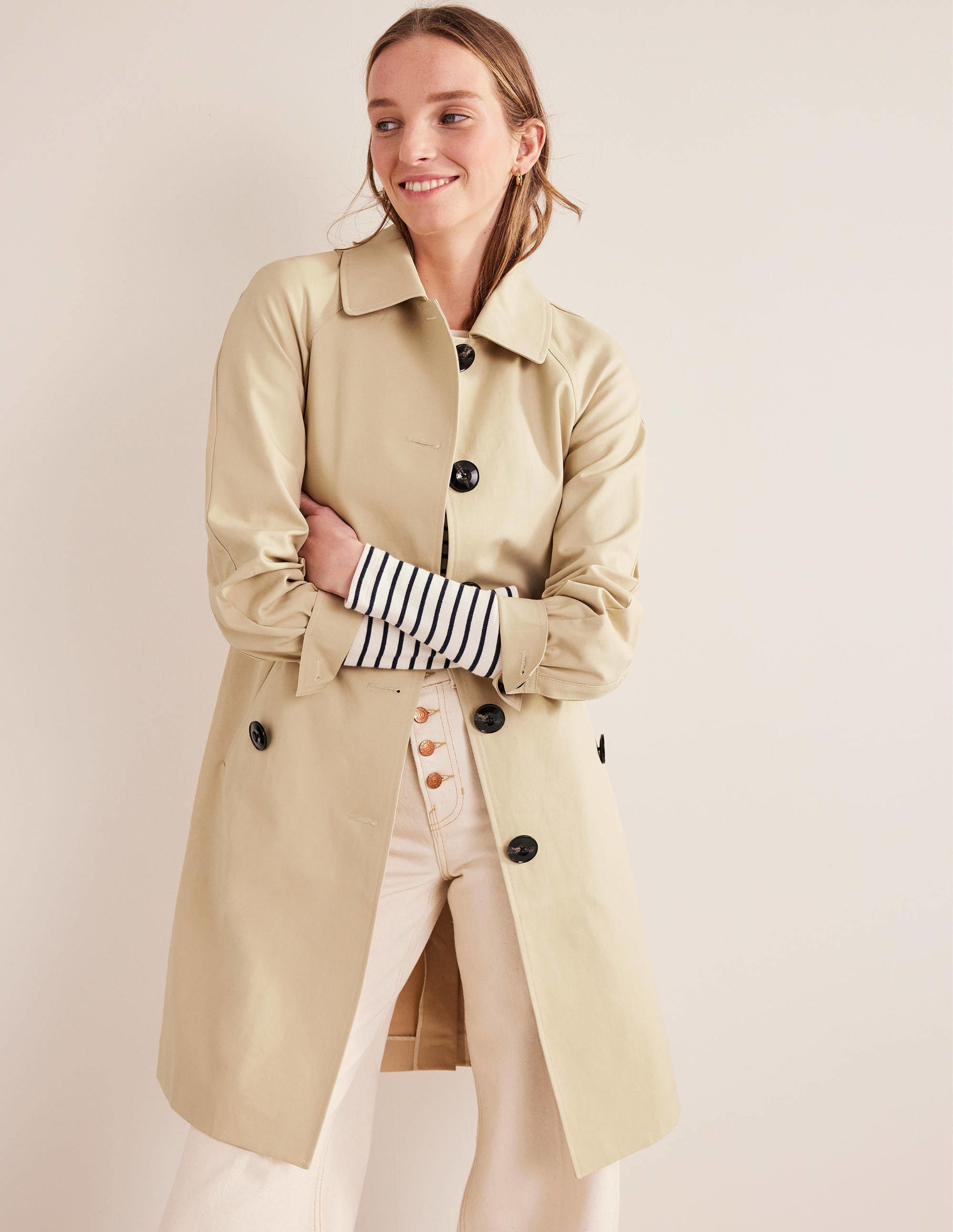 Elegant Belted Trench Coat with Adjustable Rope Tie - Perfect for Office, Date Night & Fall Fashion